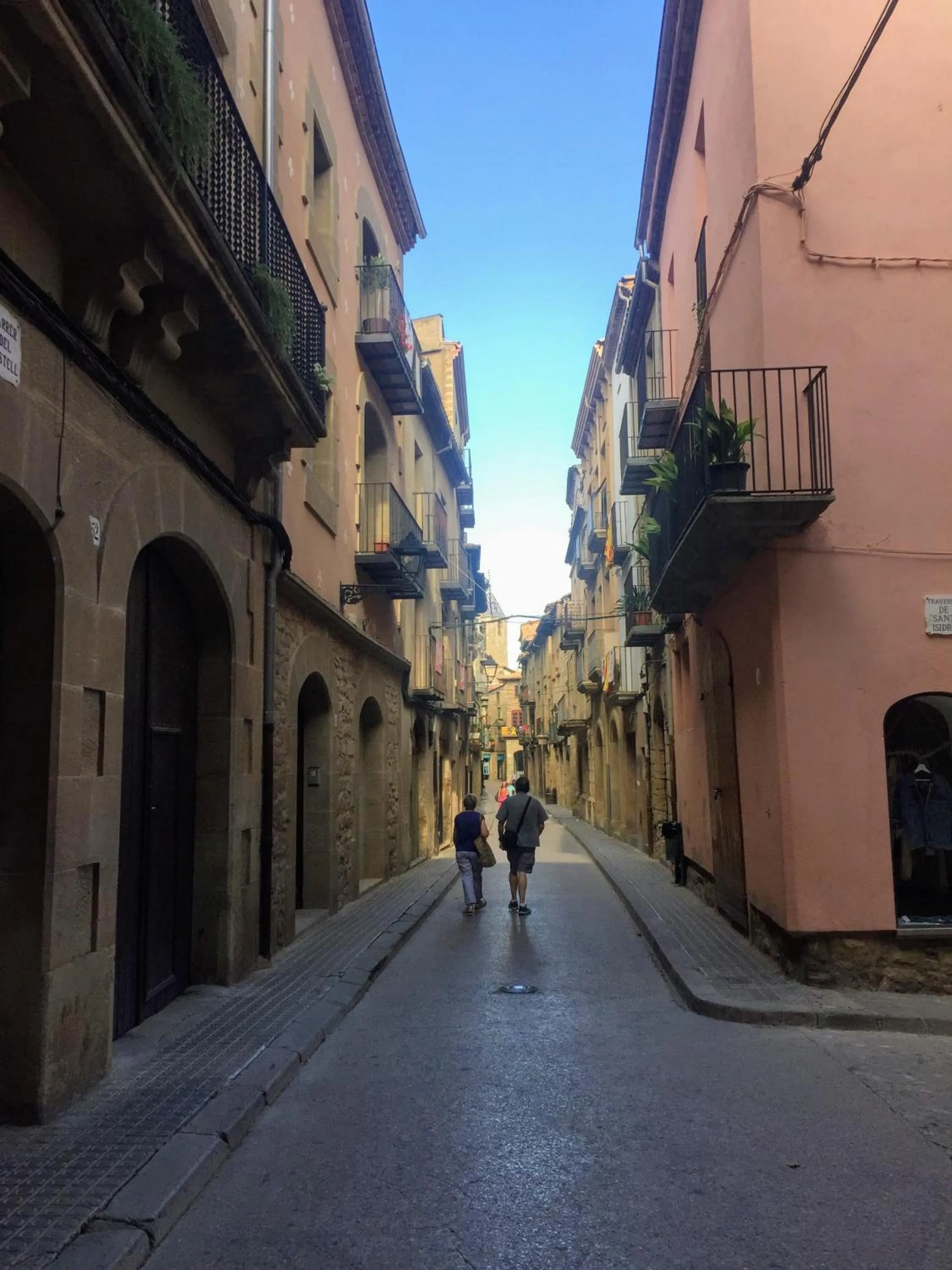Quiet street view in Hotel La Freixera