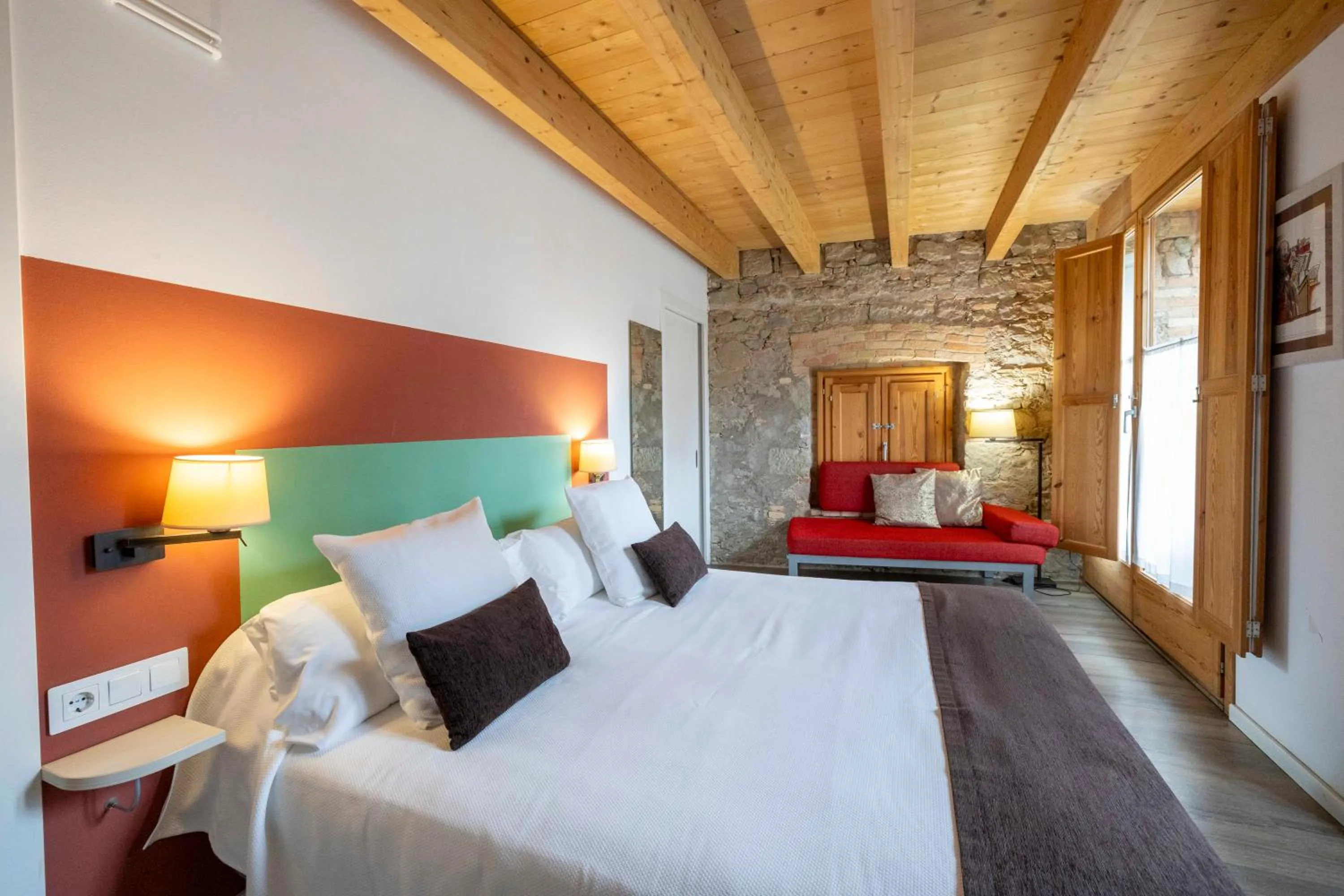 Bed in Hotel La Freixera