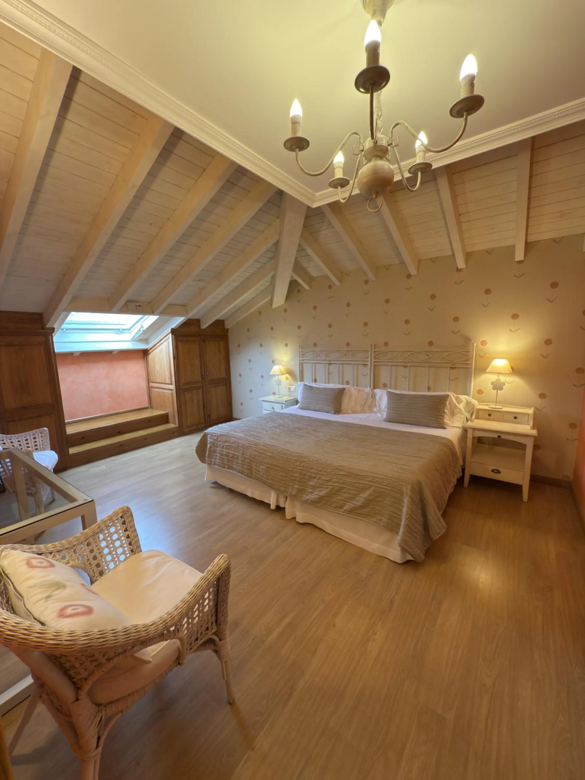 Bed in Posada El Corcal de Liébana