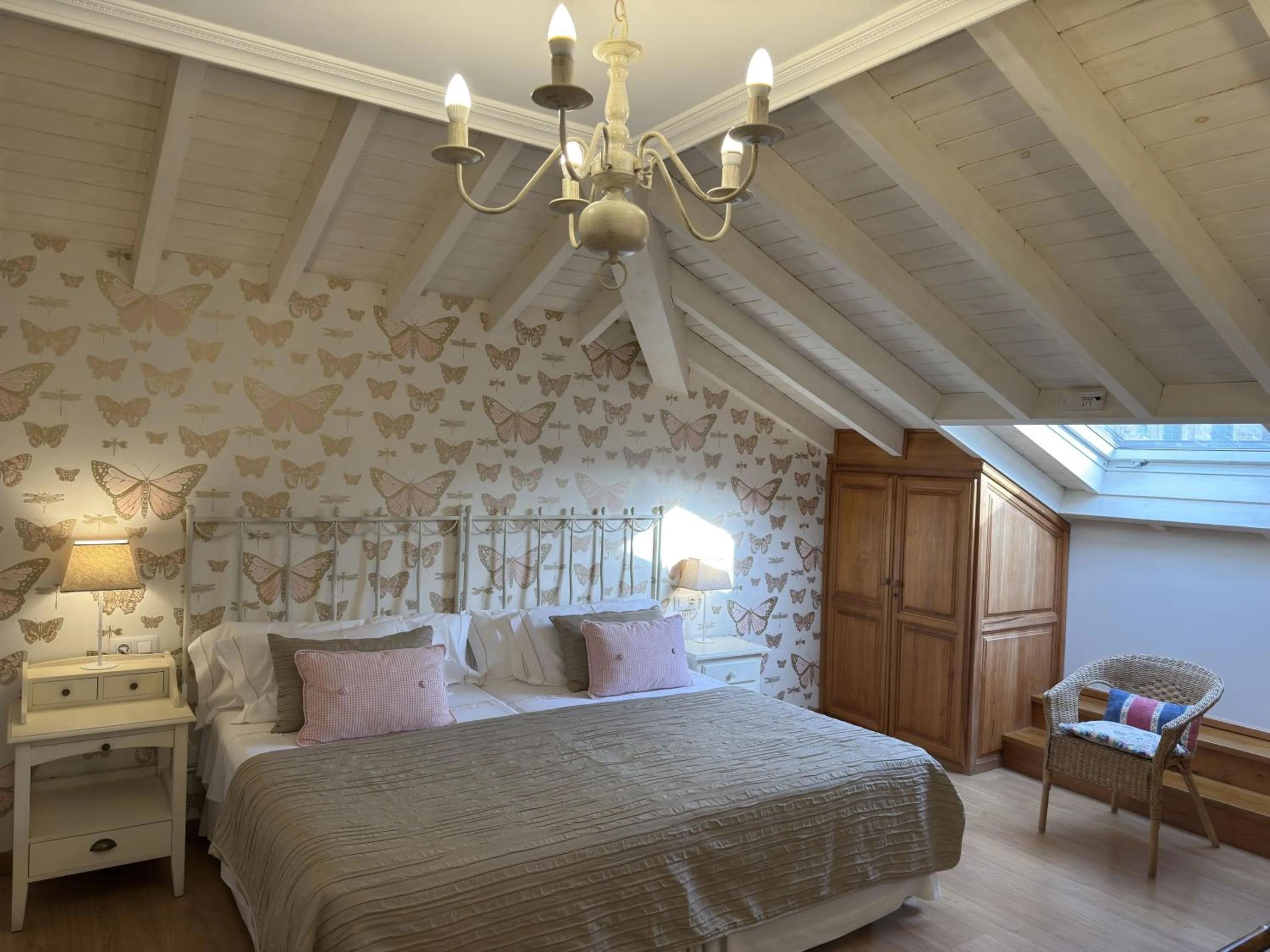 Bed in Posada El Corcal de Liébana