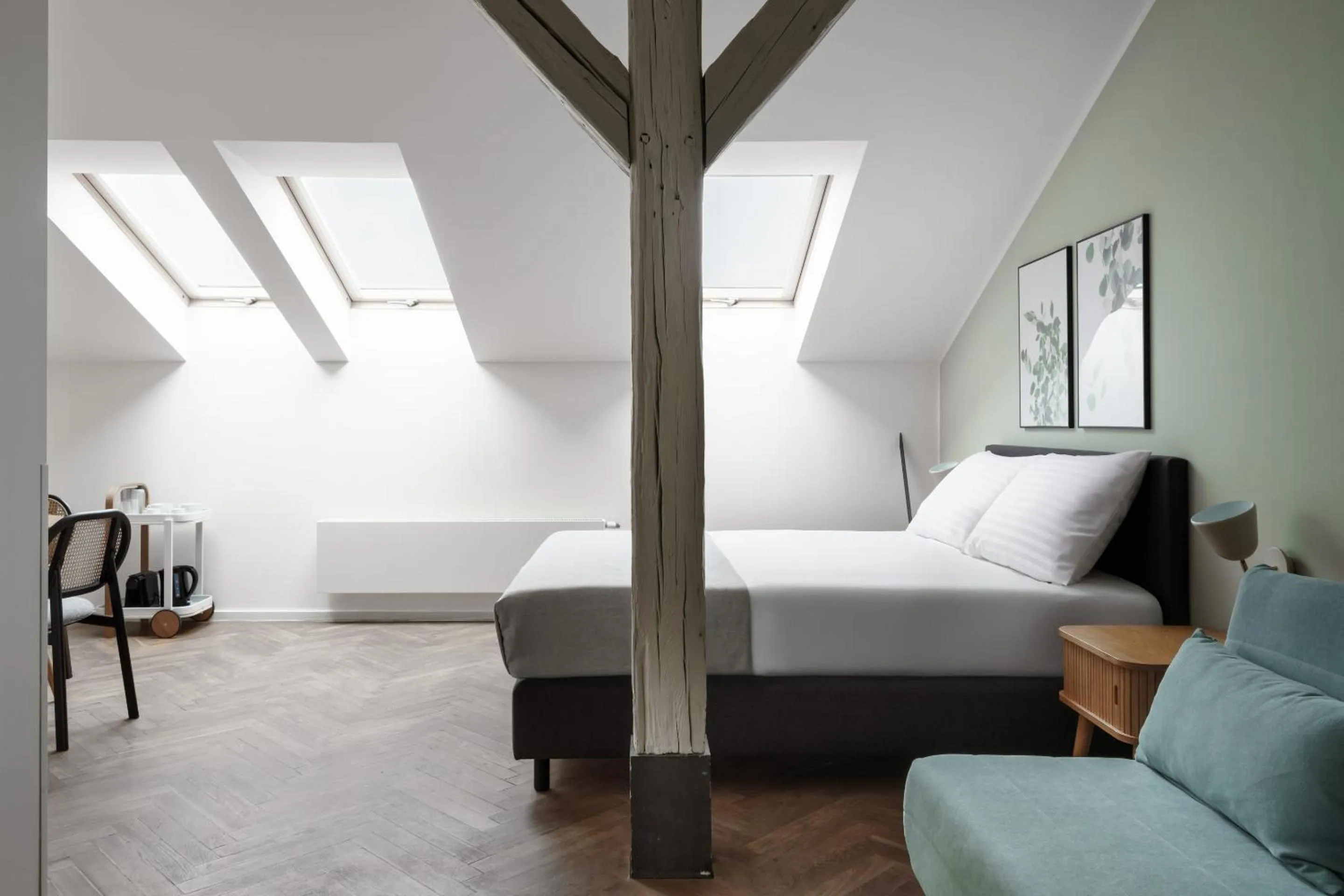 Bed in Limehome Prague Halkova