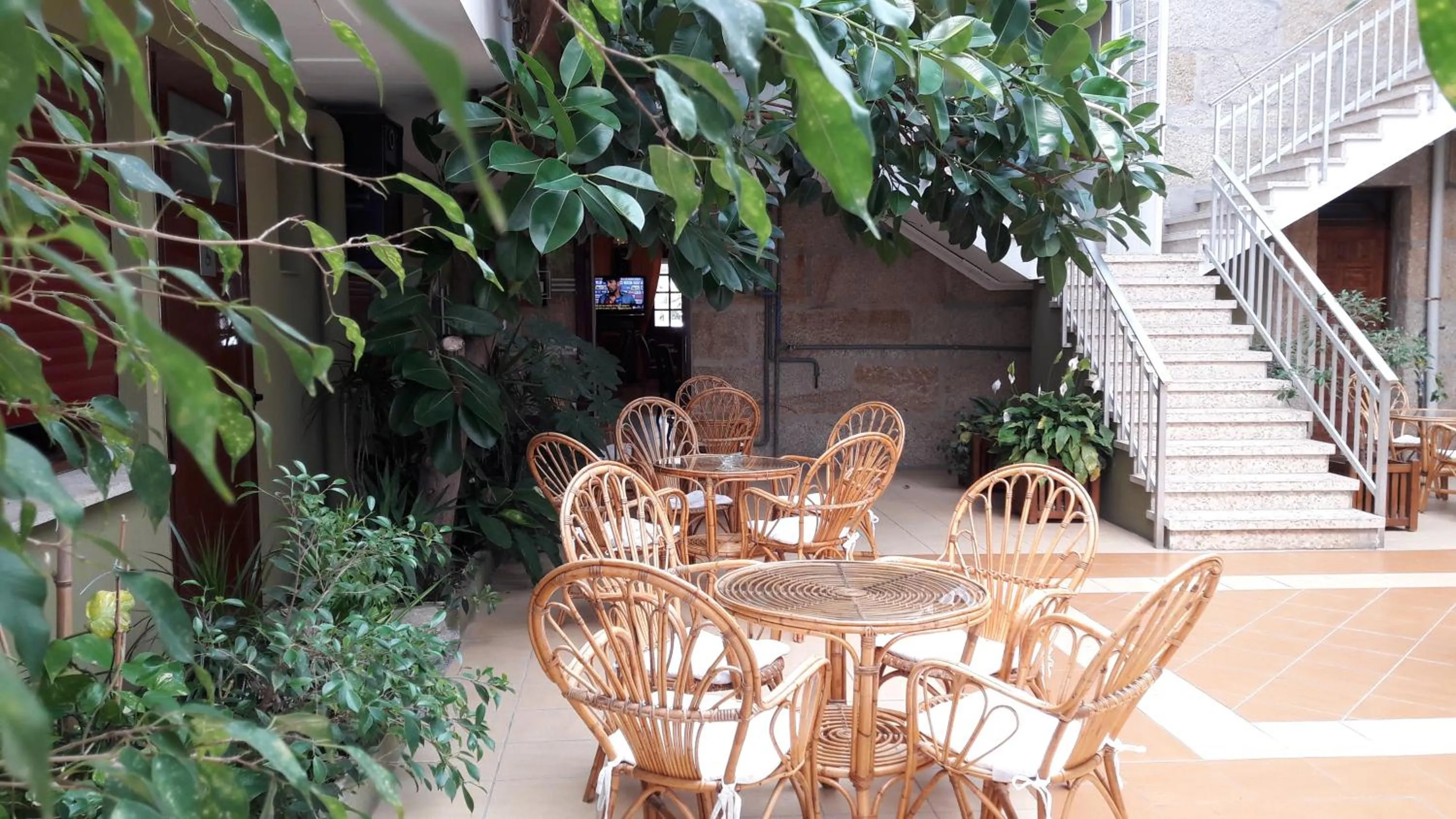 Patio in Hotel Torres Touriño