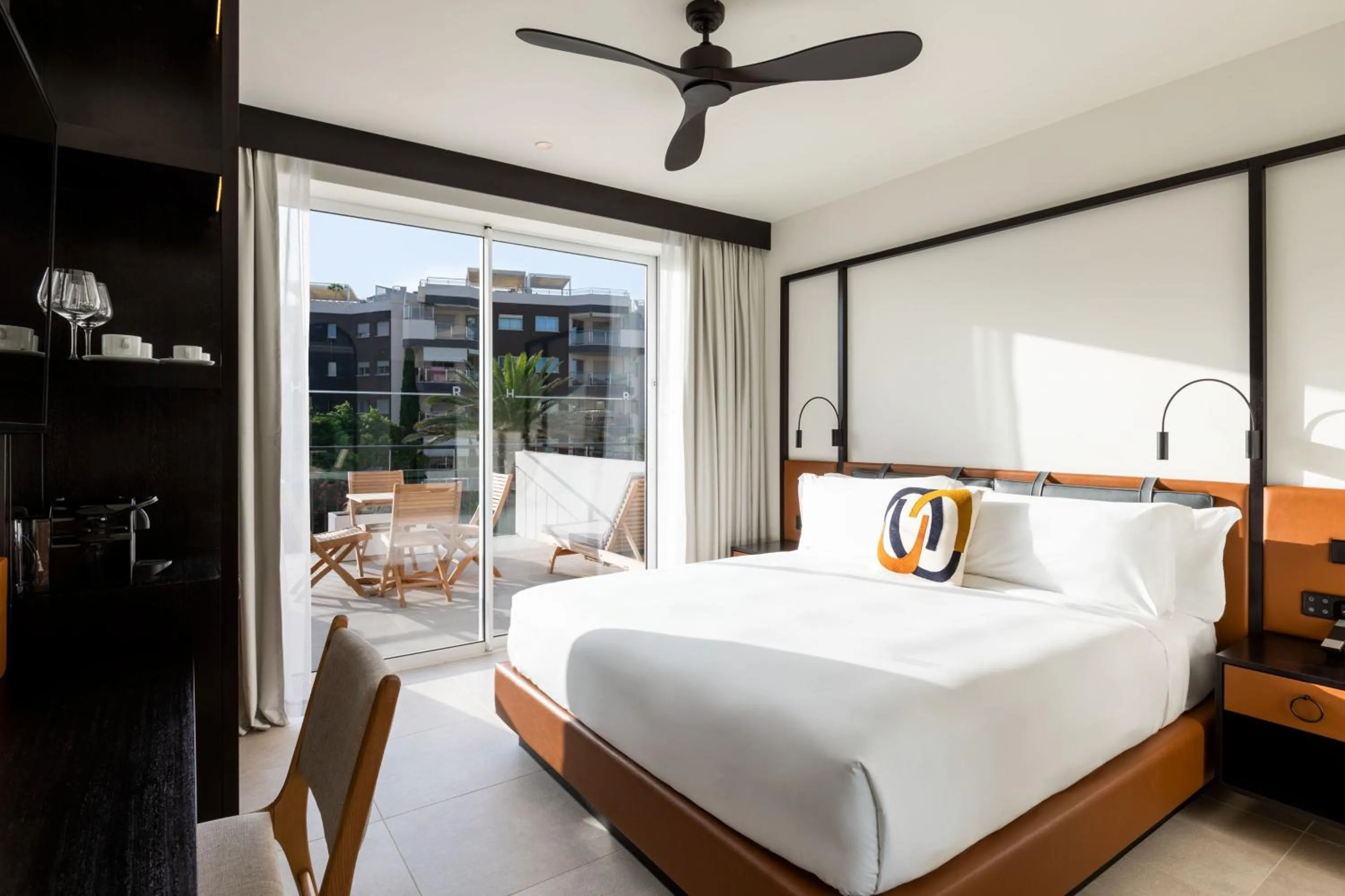 Bed in Hotel Riomar, Ibiza, a Tribute Portfolio Hotel