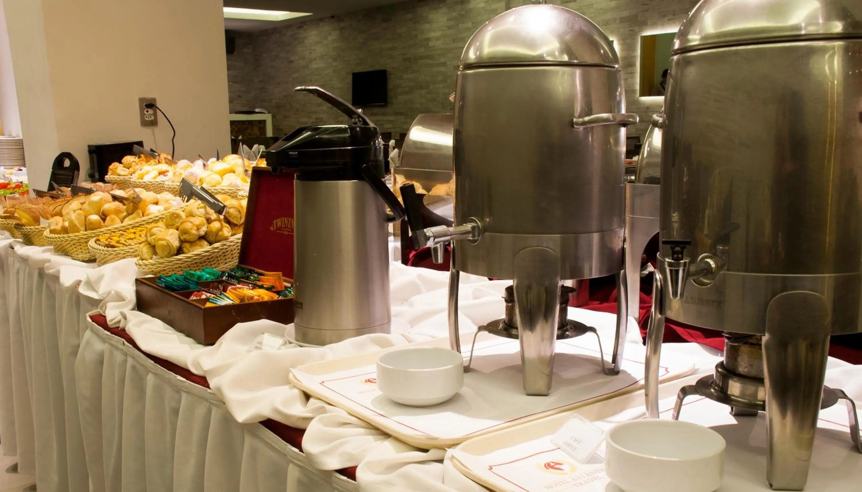 Continental breakfast in Hotel Atlântico Travel Copacabana
