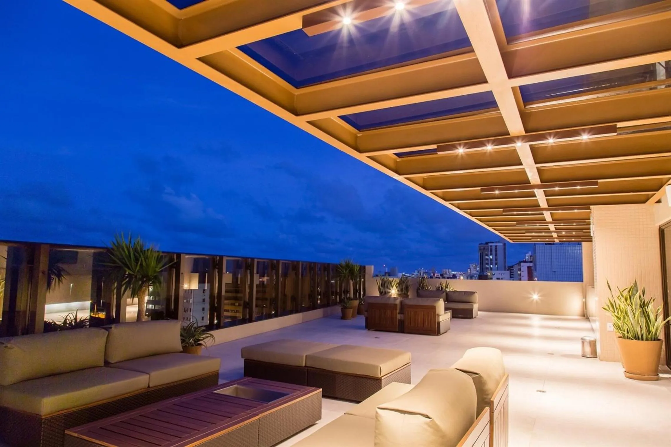 Balcony/Terrace in Manaíra Hotel