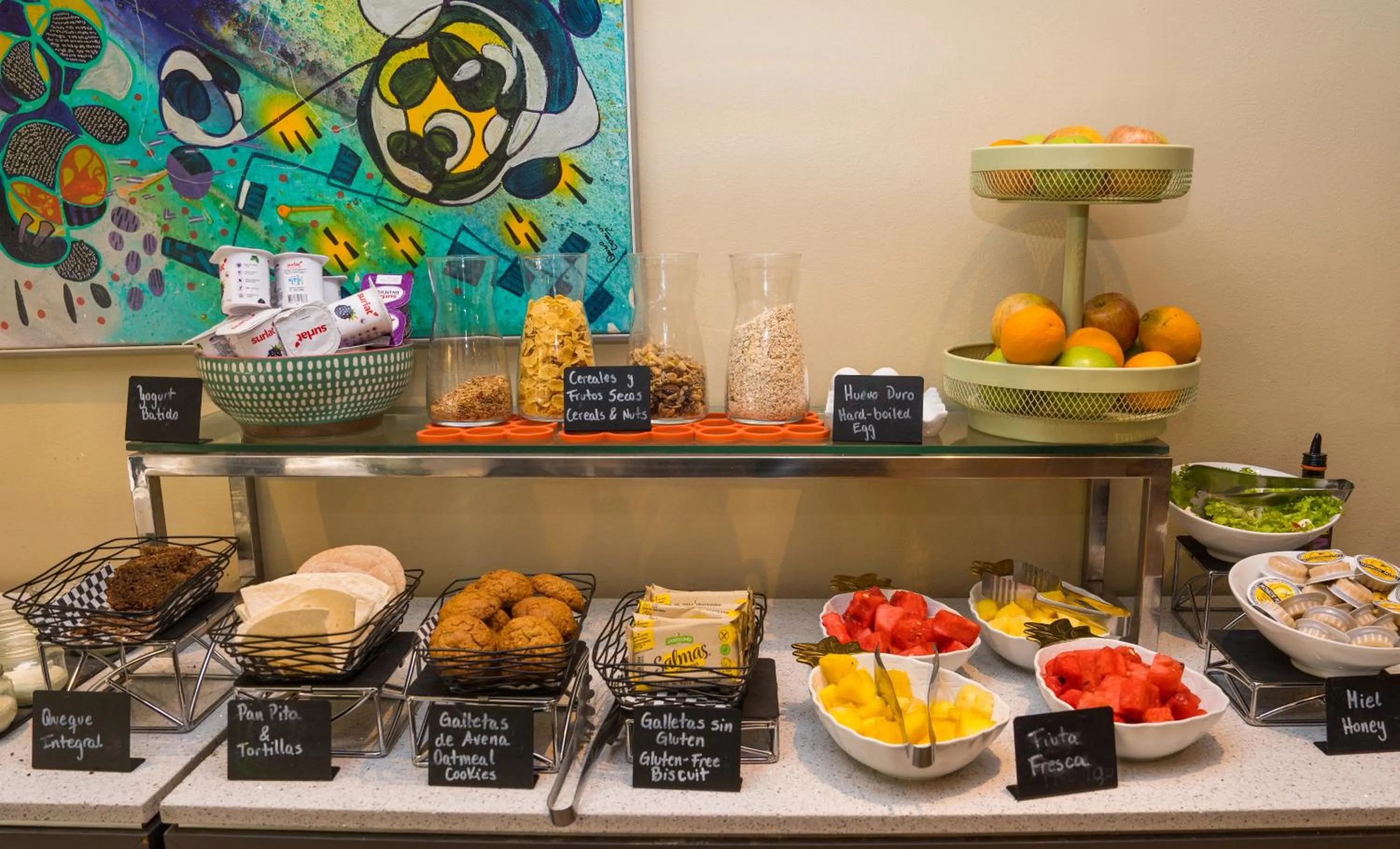 Continental breakfast in Hotel Director Vitacura