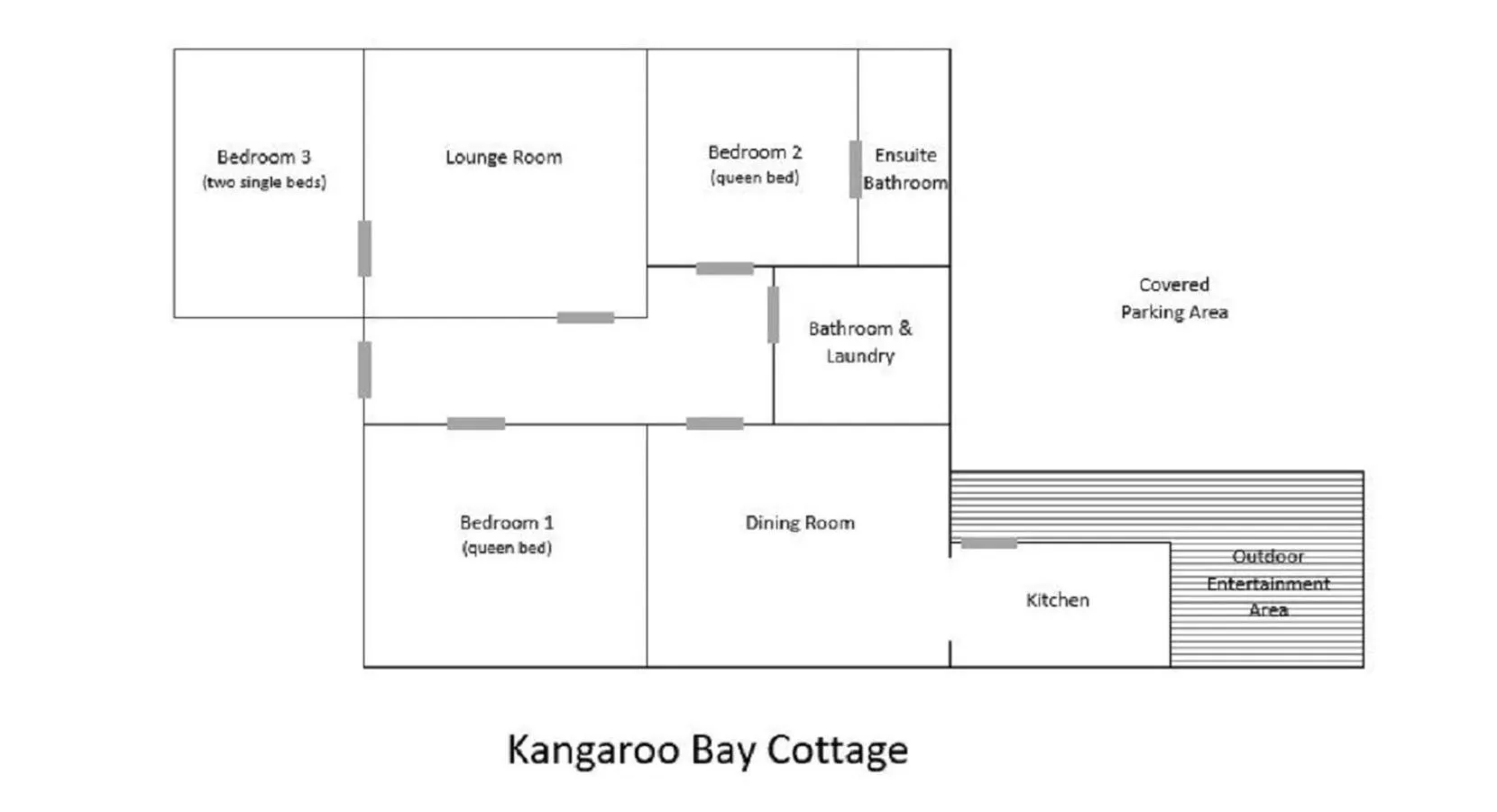 Floor plan in Kangaroo Bay Apartments