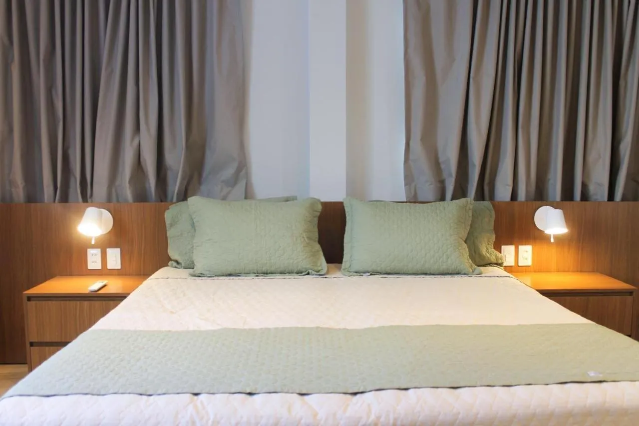 Bed in Farol de Itapuã Praia Hotel