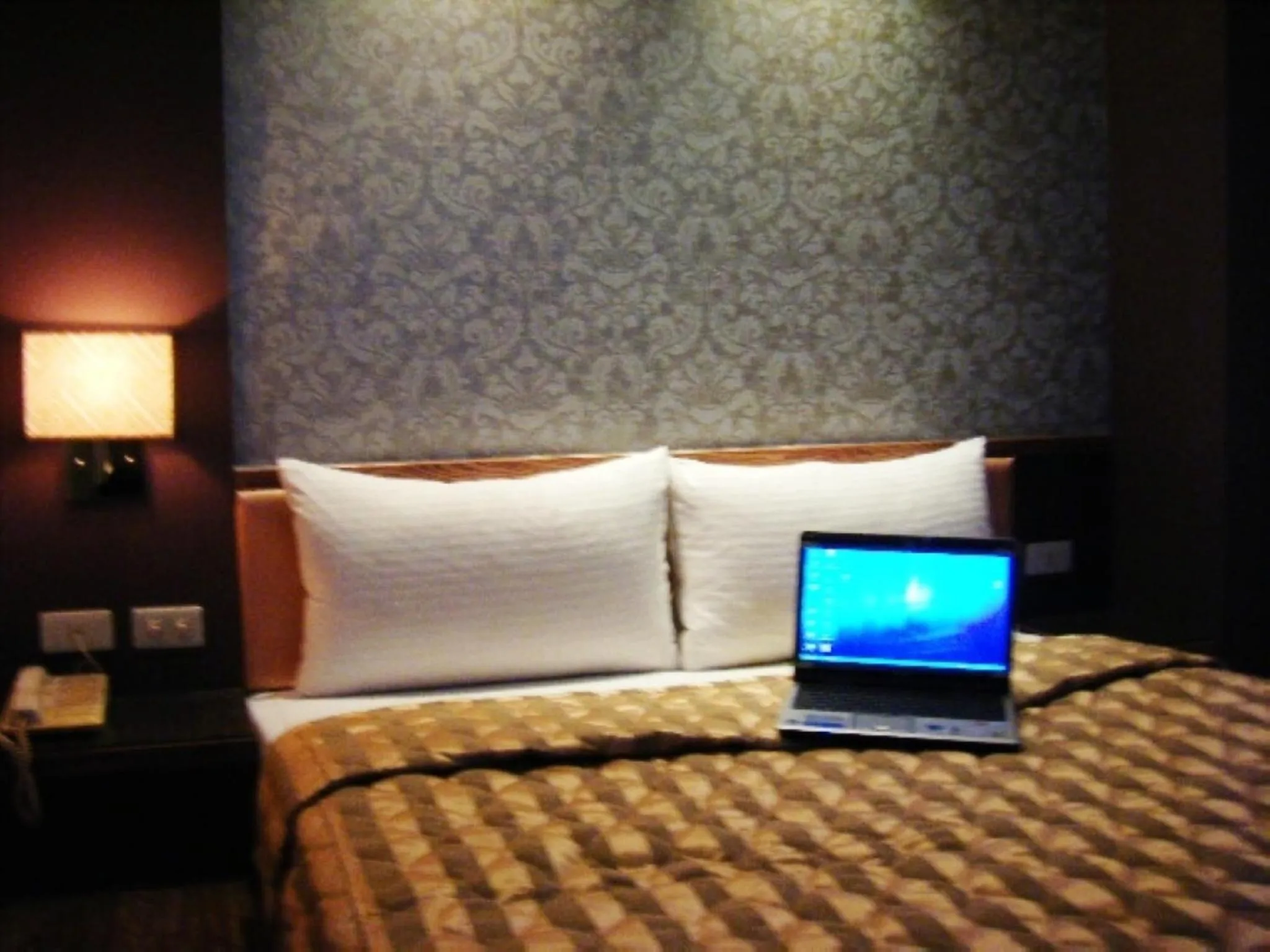 Bed in Baseball Hotel