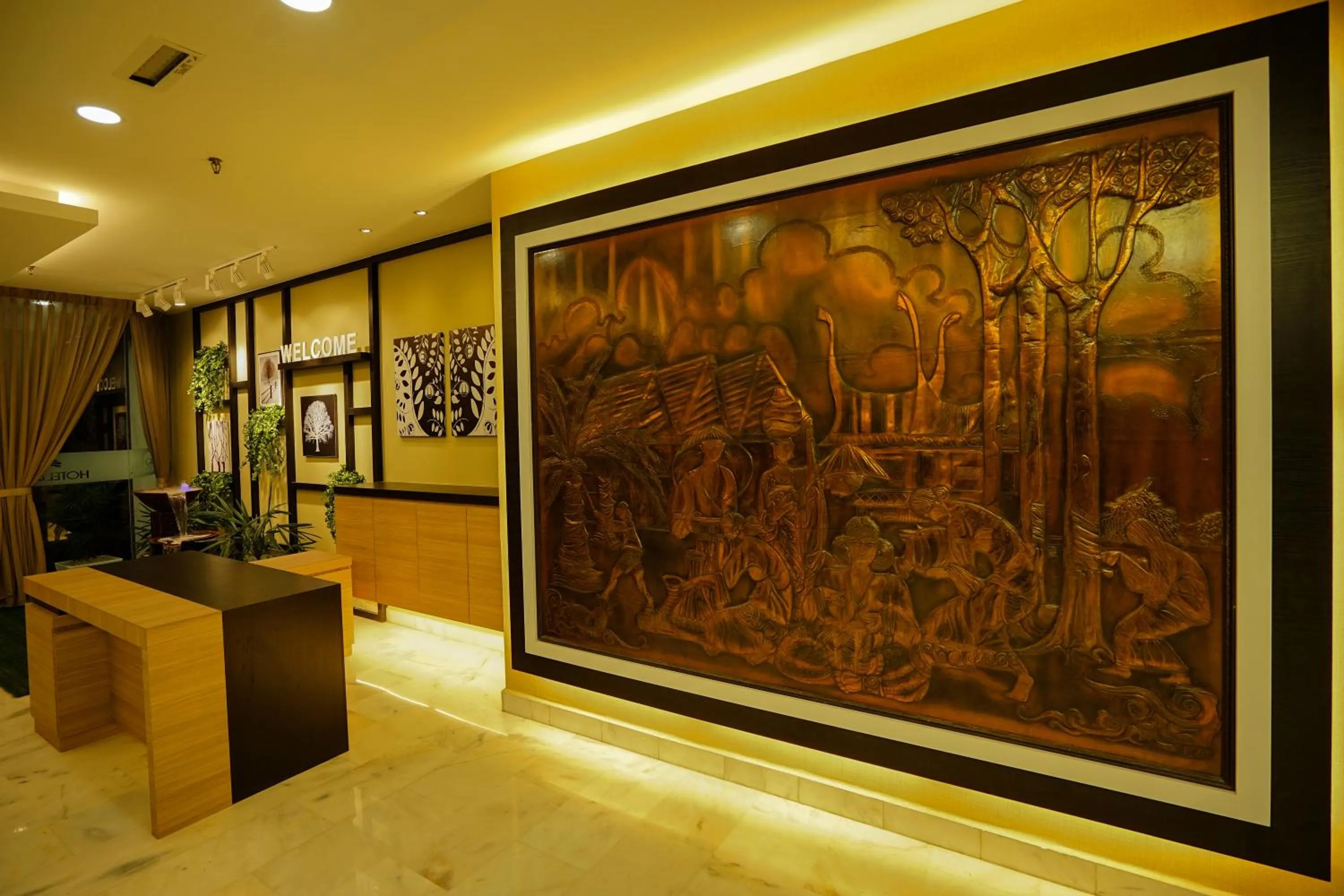 Decorative detail in Hotel Anika Kluang