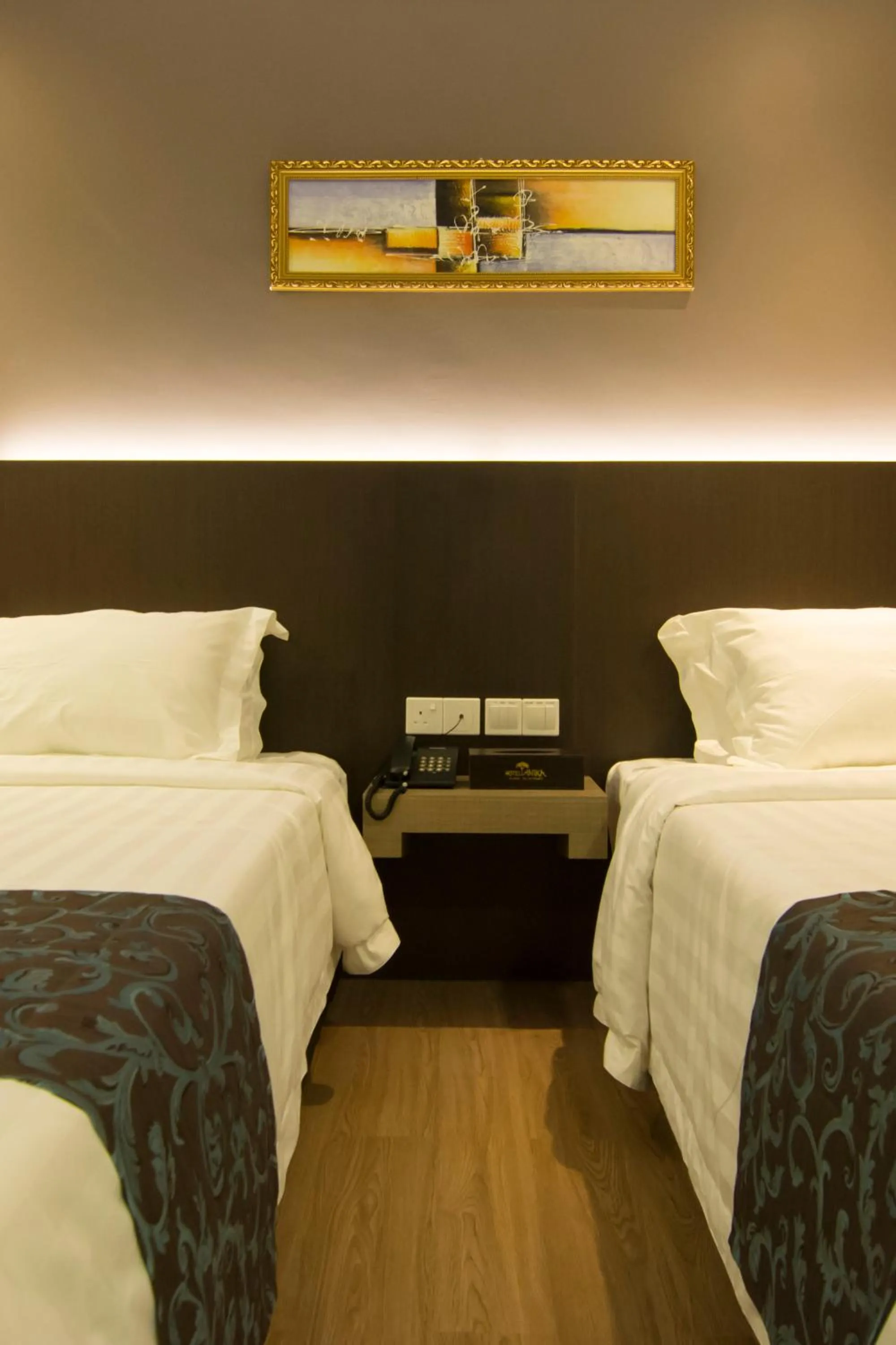 Bed in Hotel Anika Kluang