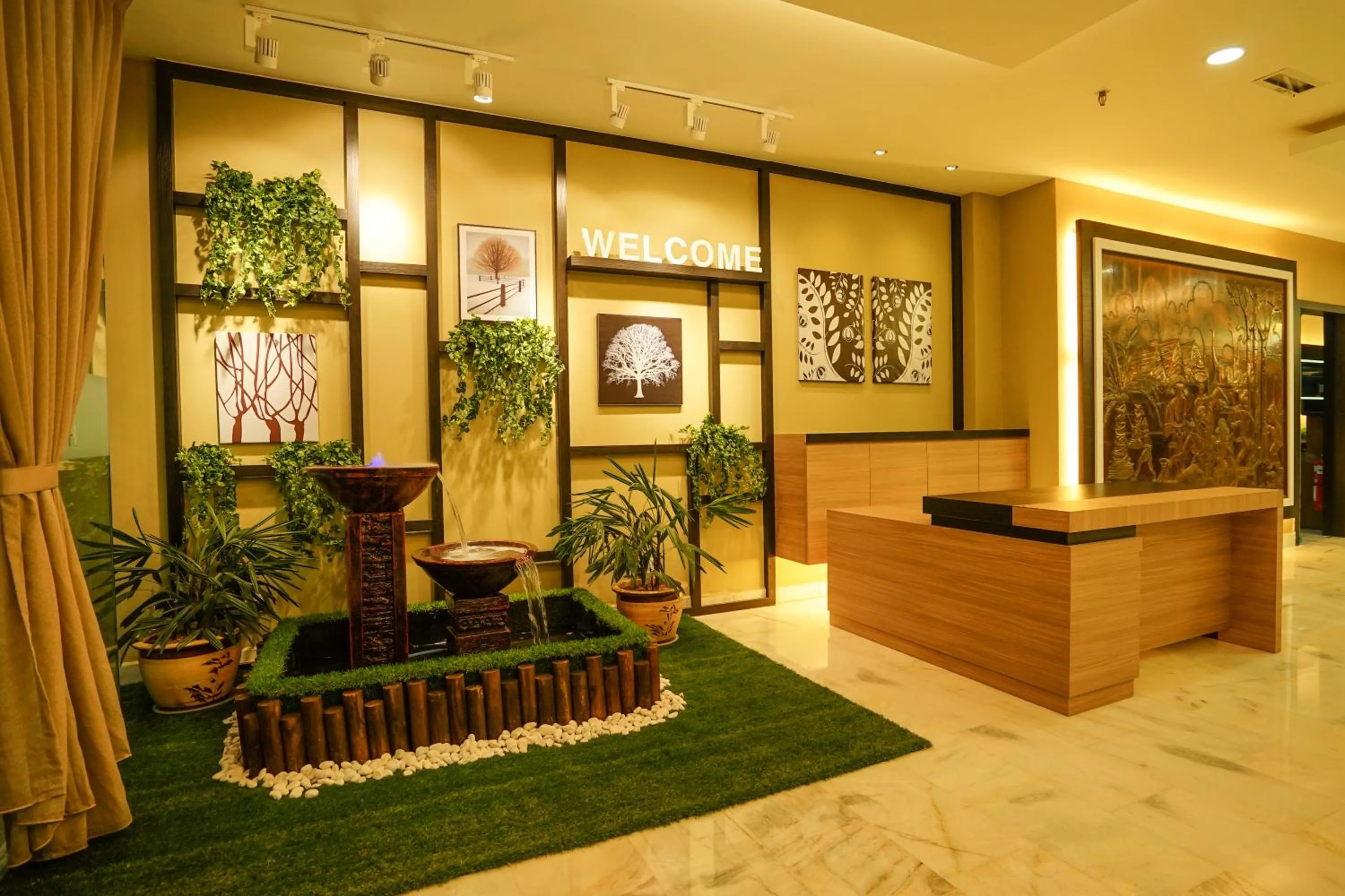 Decorative detail in Hotel Anika Kluang