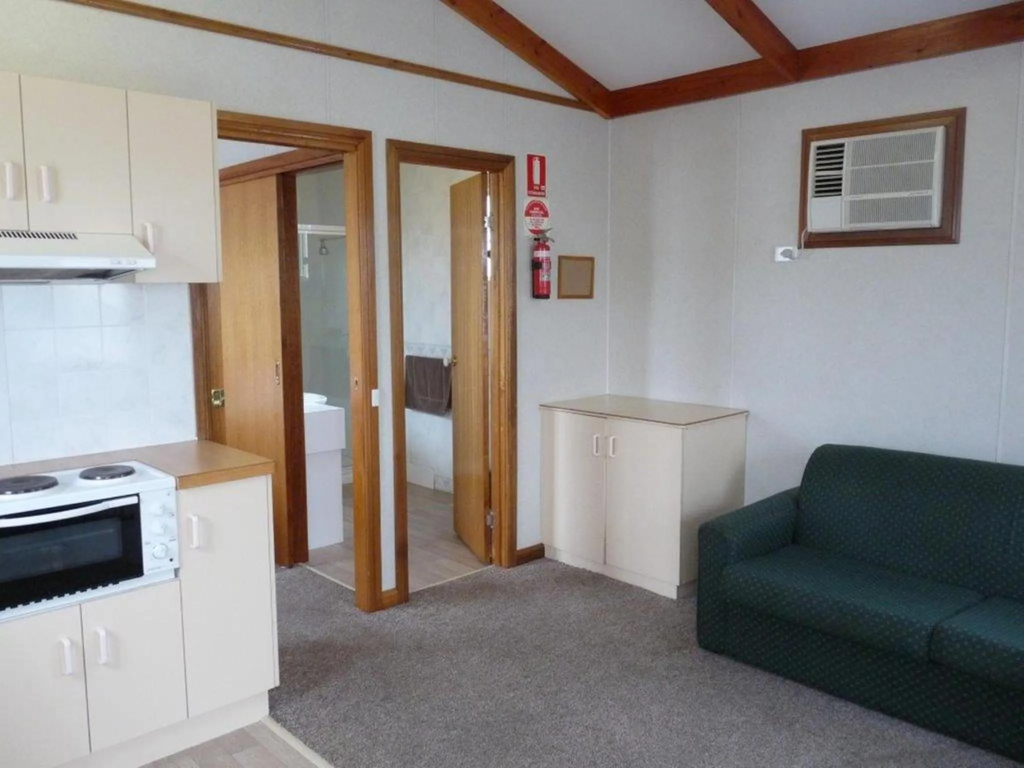 Living room in Wodonga Caravan & Cabin Park