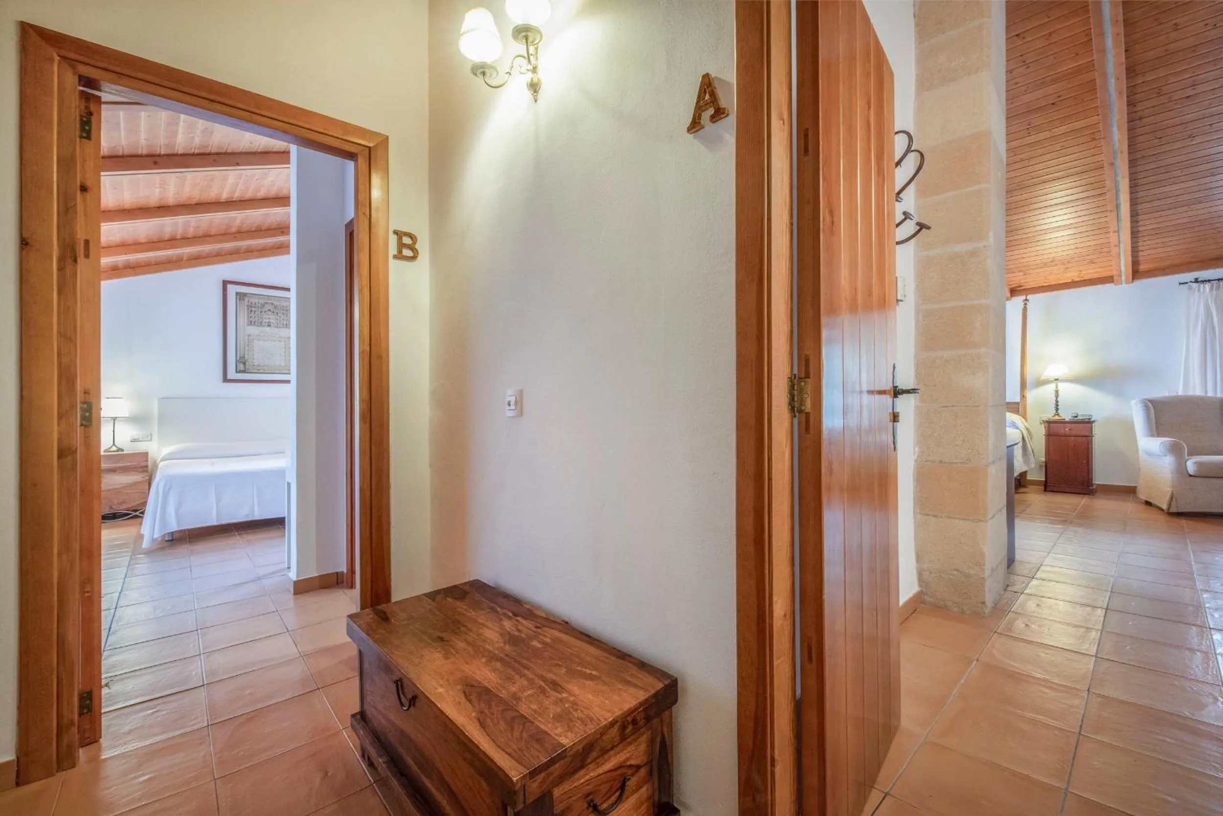 Bedroom, Bed in Finca Son Roig by Valentin