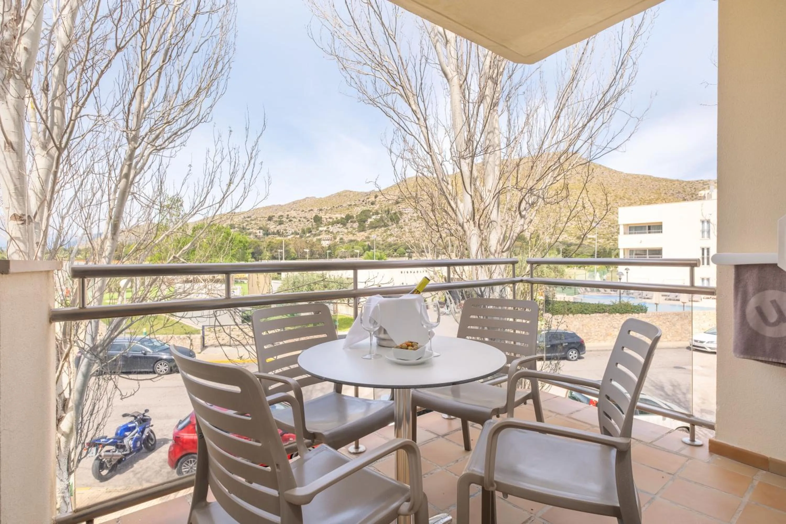 Balcony/Terrace in Aparthotel Duva & Spa