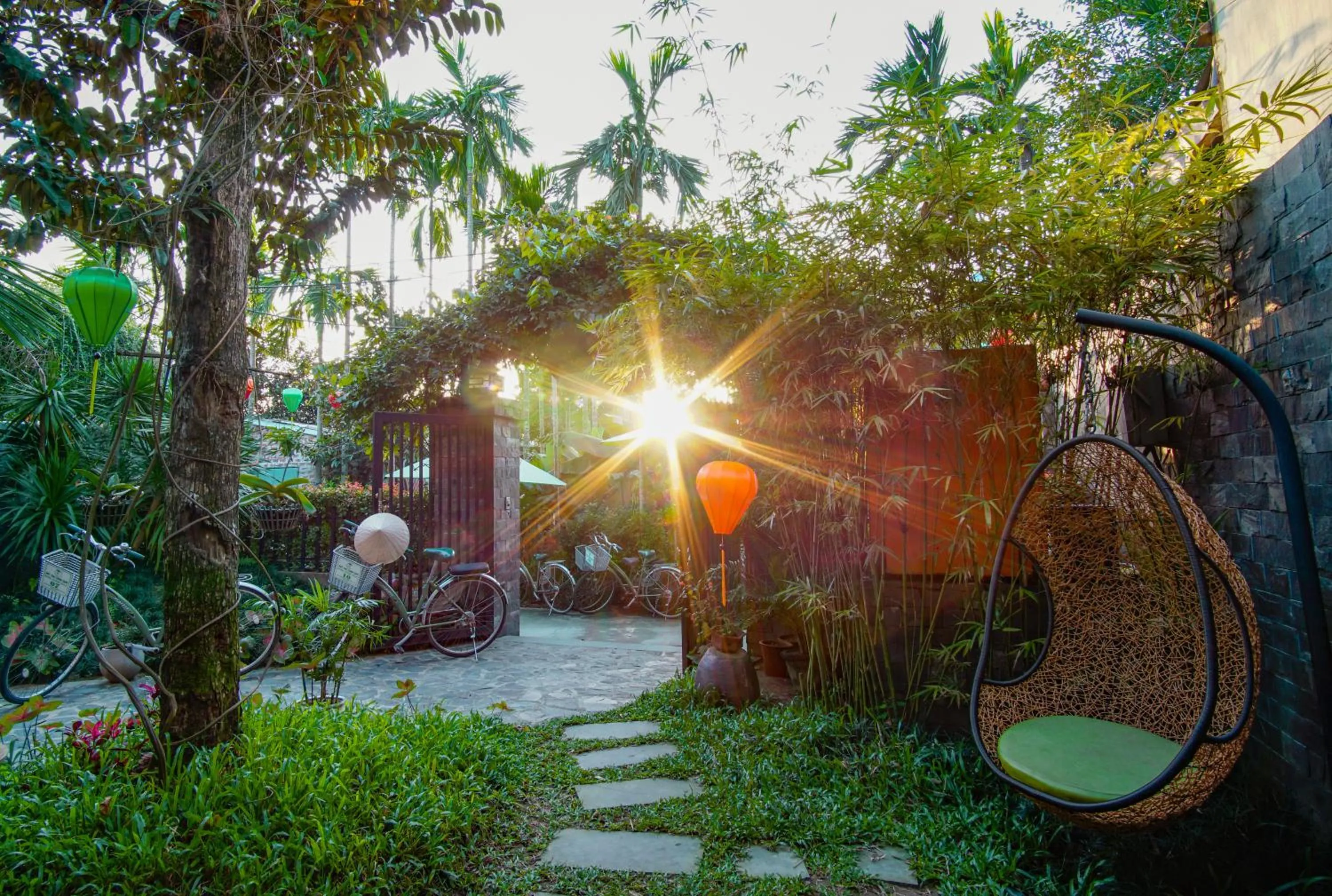 Garden in Rural Scene Villa