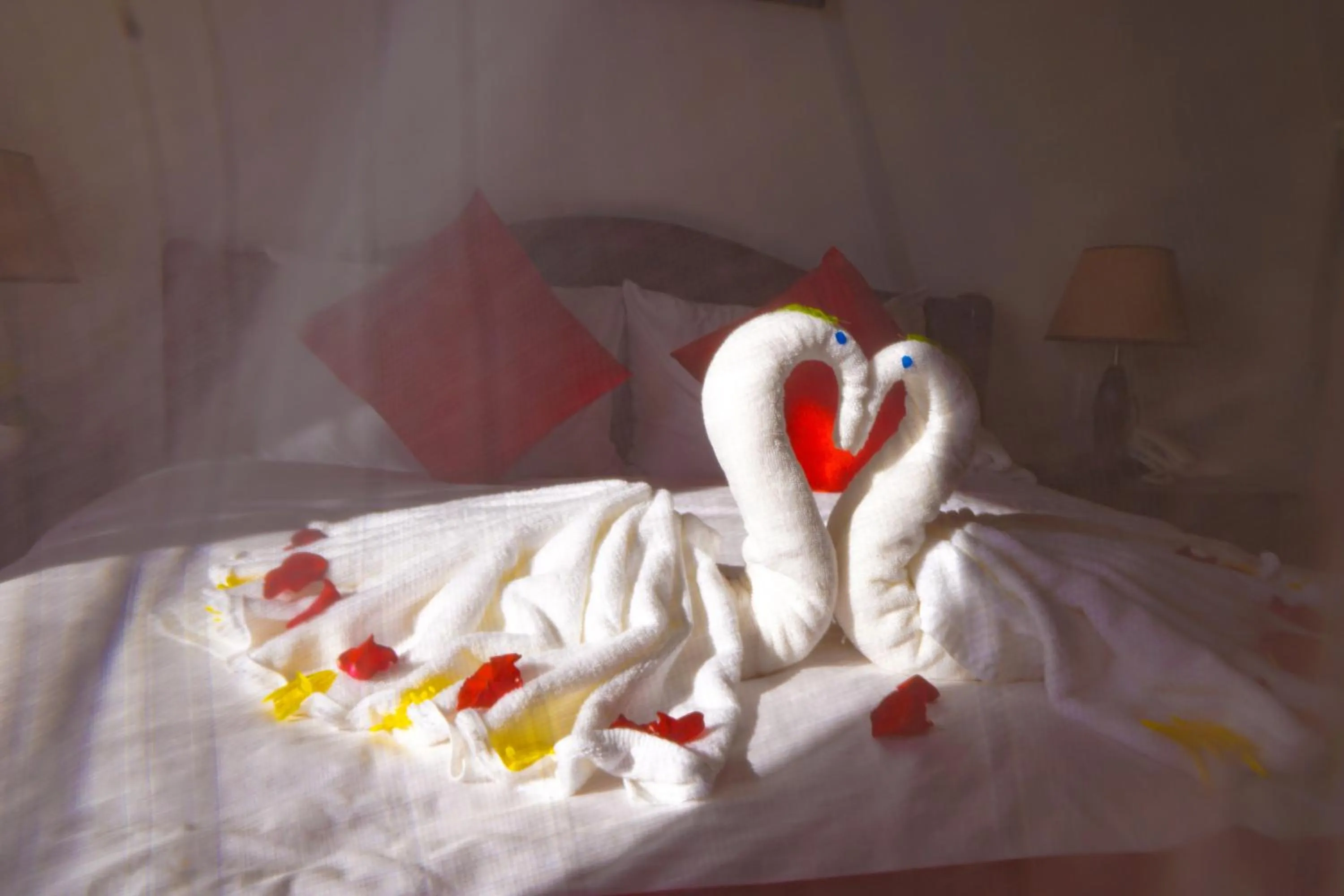 Decorative detail, Bed in Rural Scene Villa