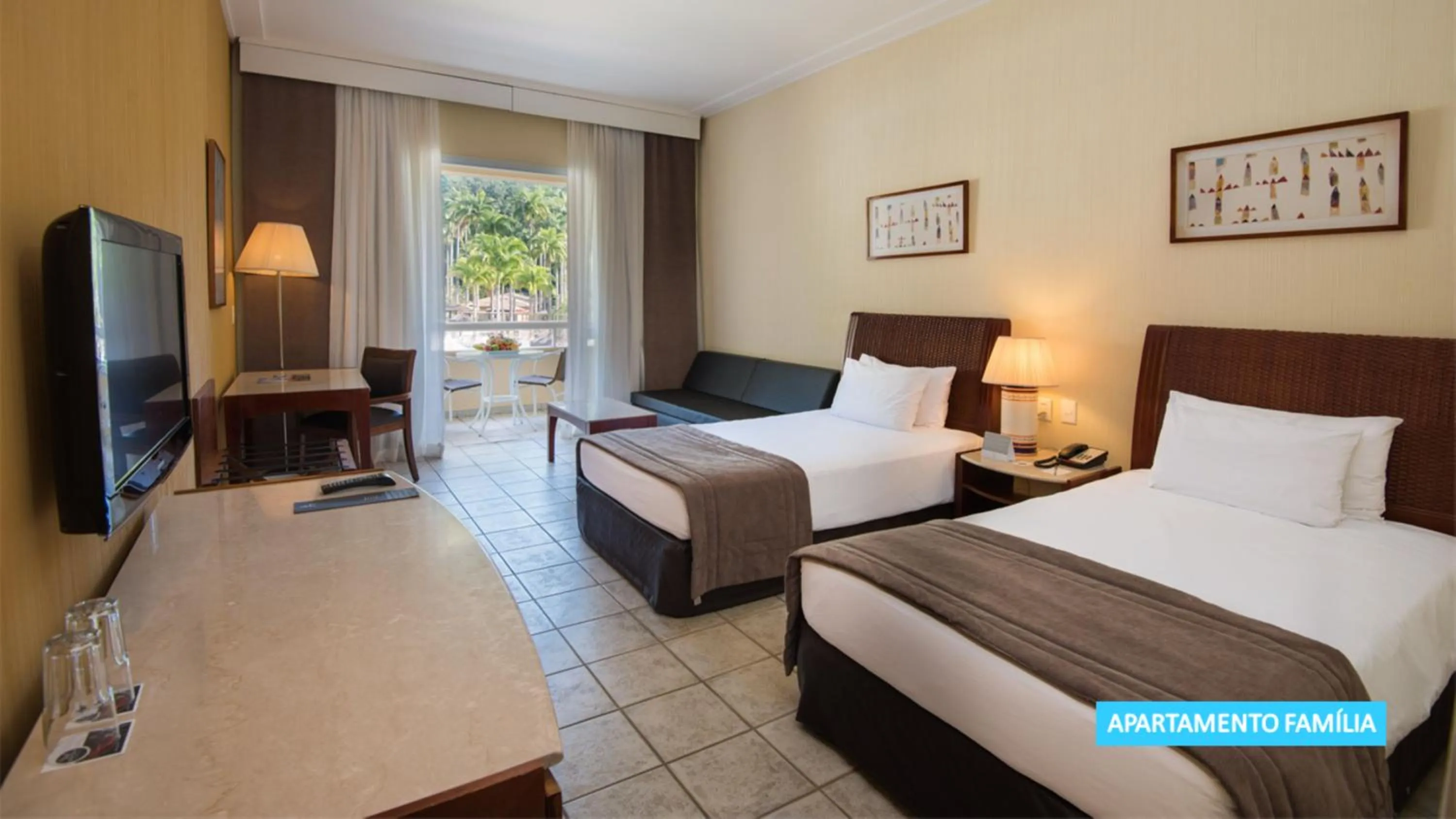 Balcony/Terrace, Bed in Vila Galé Eco Resort Angra - All Inclusive