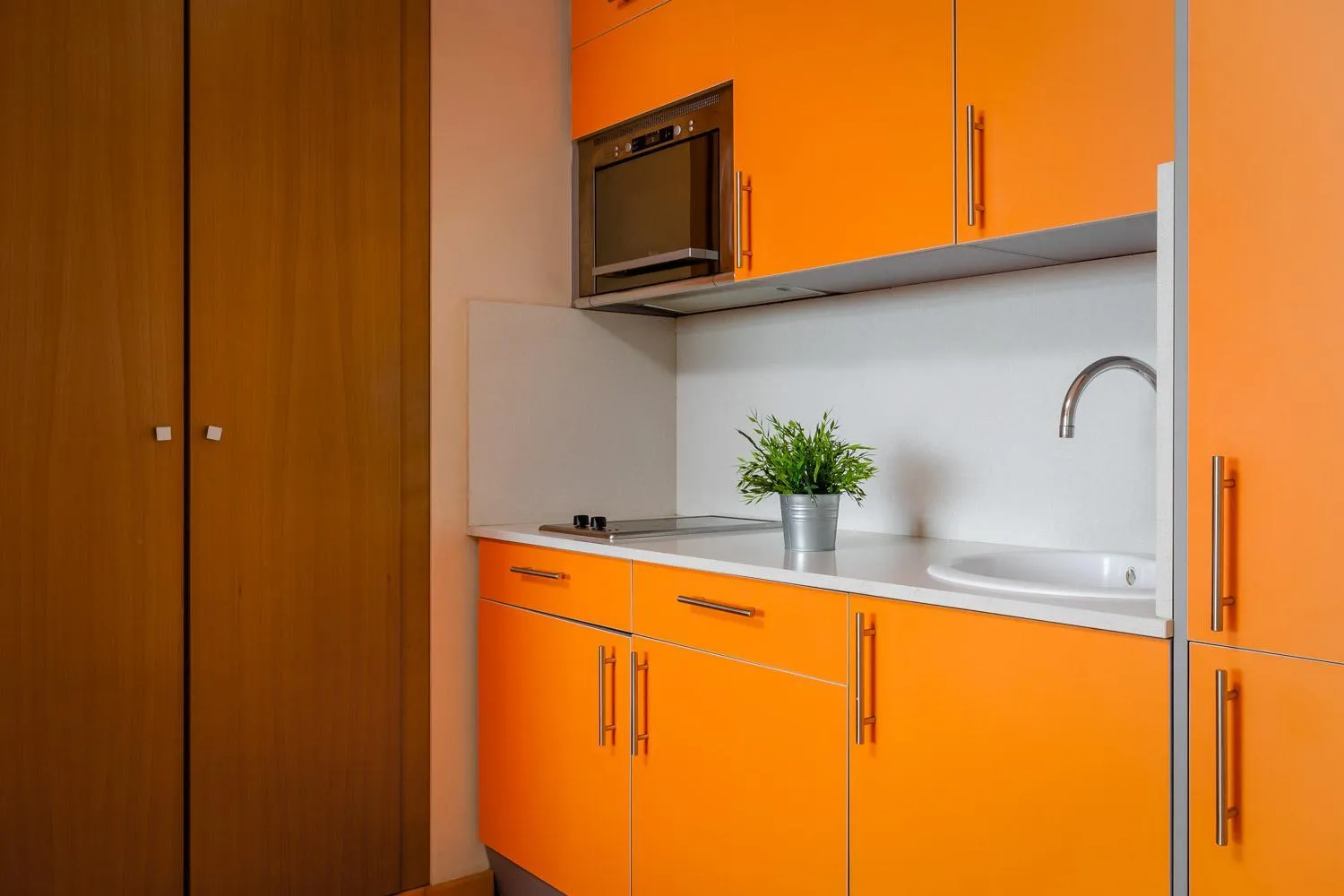 Kitchen or kitchenette in Aparthotel Wellness