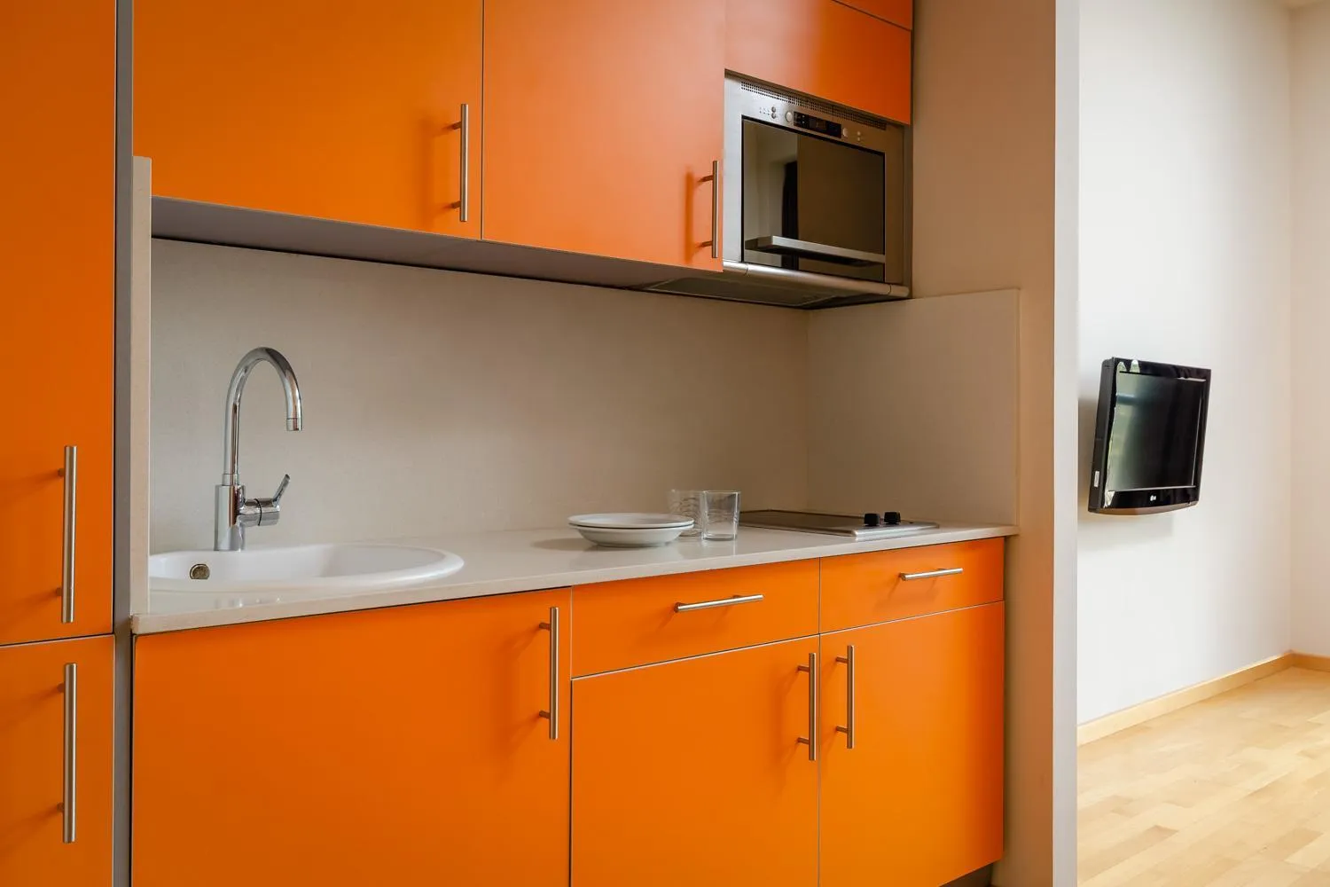 Kitchen or kitchenette in Aparthotel Wellness