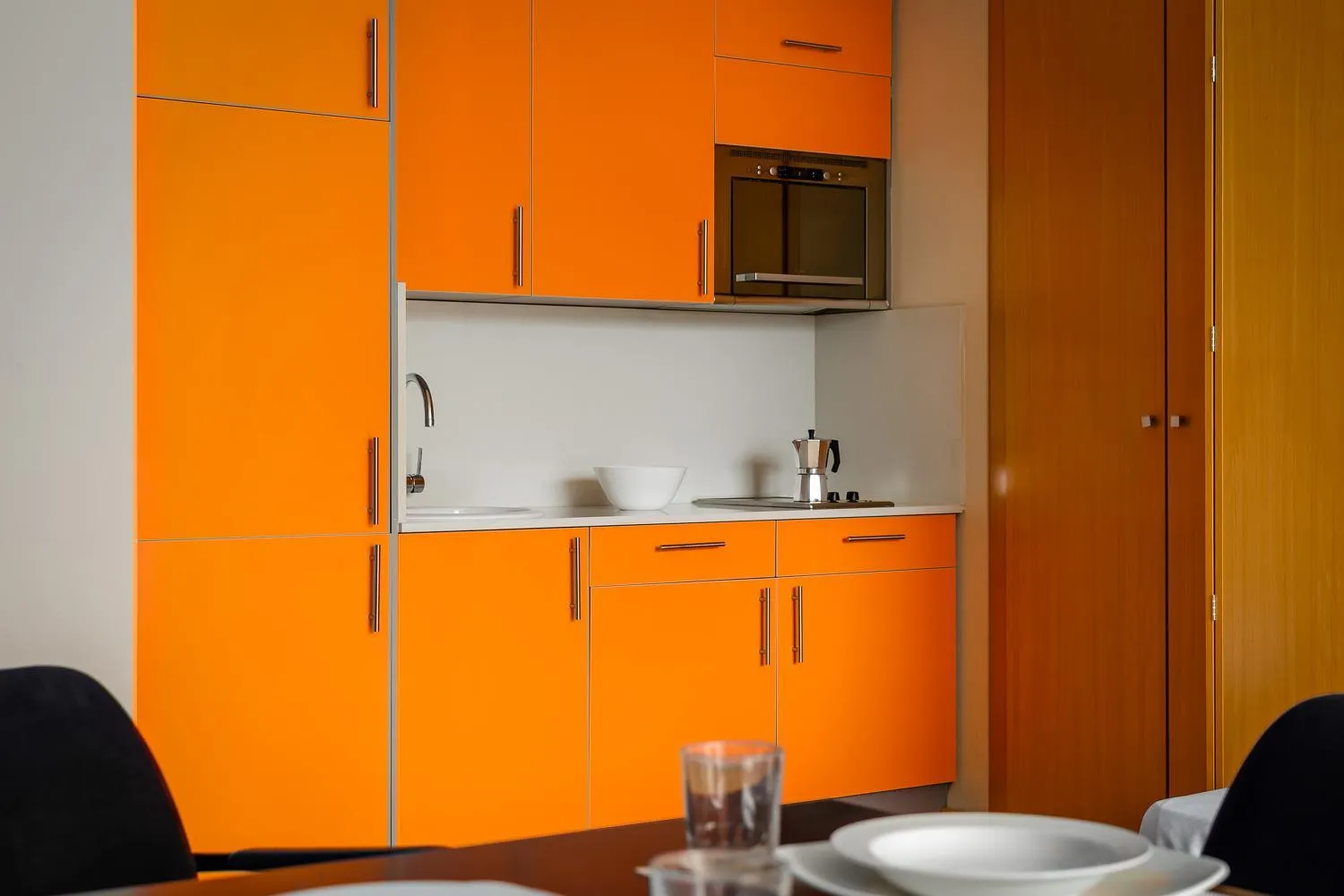 Kitchen or kitchenette in Aparthotel Wellness