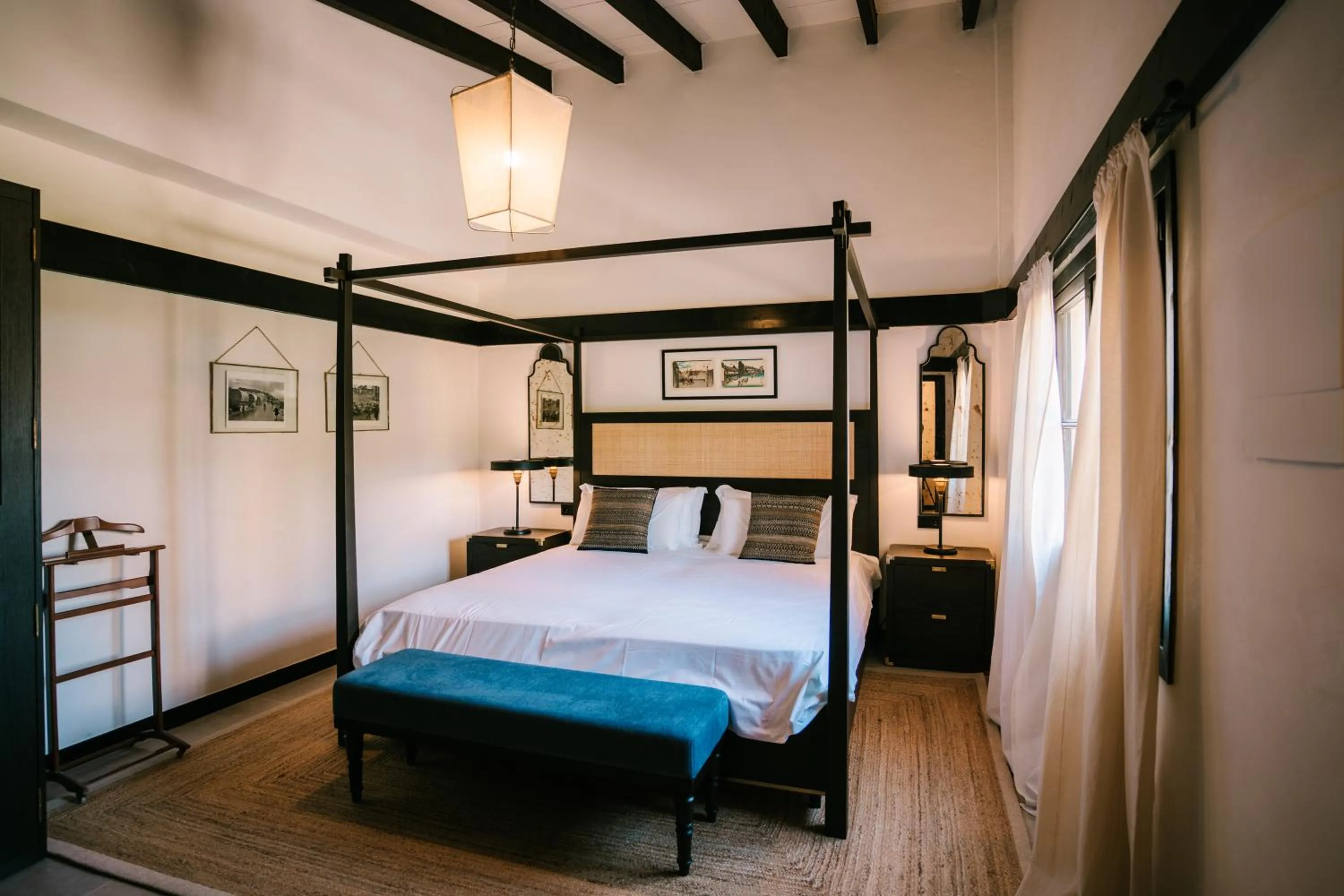 Bedroom, Bed in Hotel Son Molí Country House