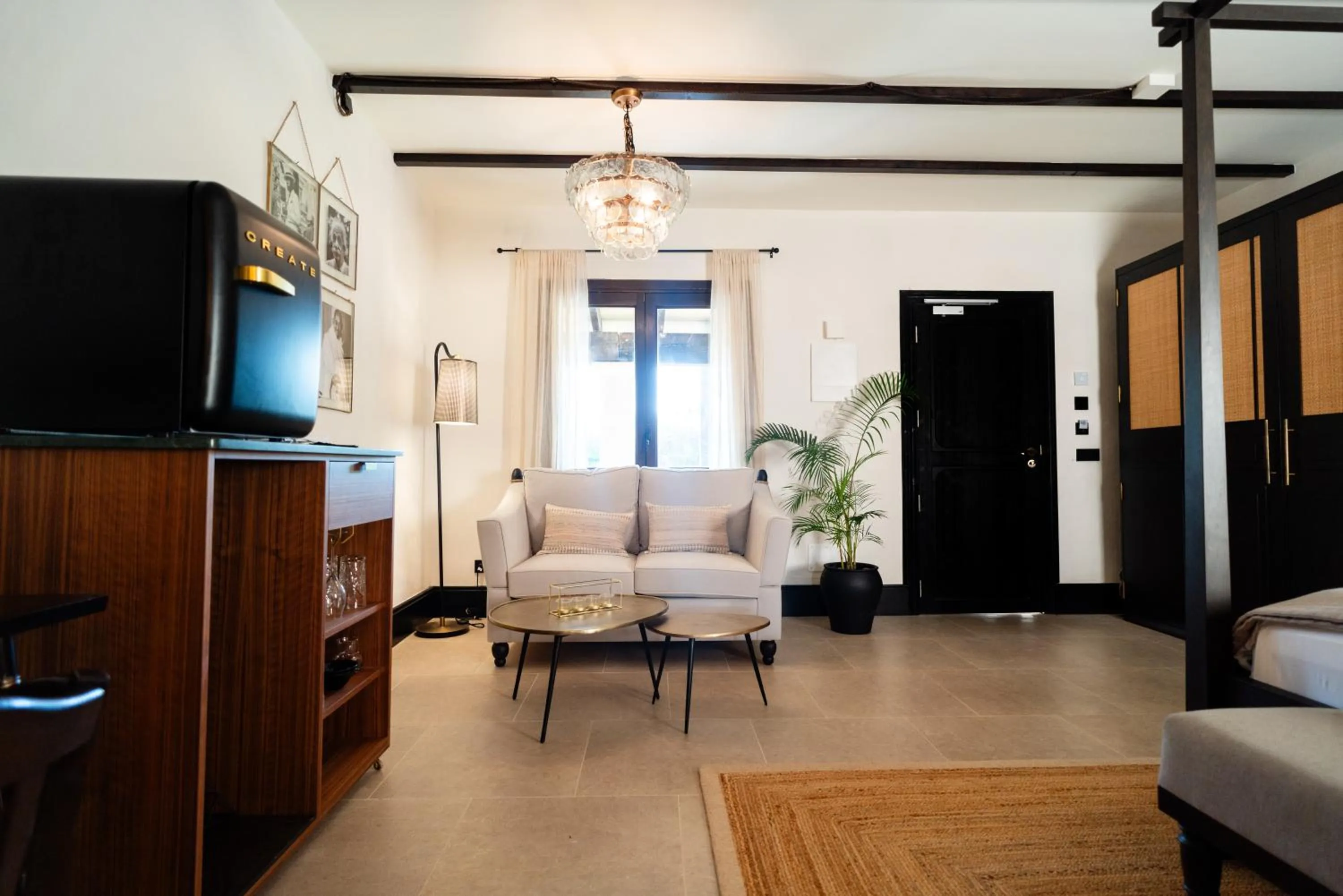 Living room, Bed in Hotel Son Molí Country House