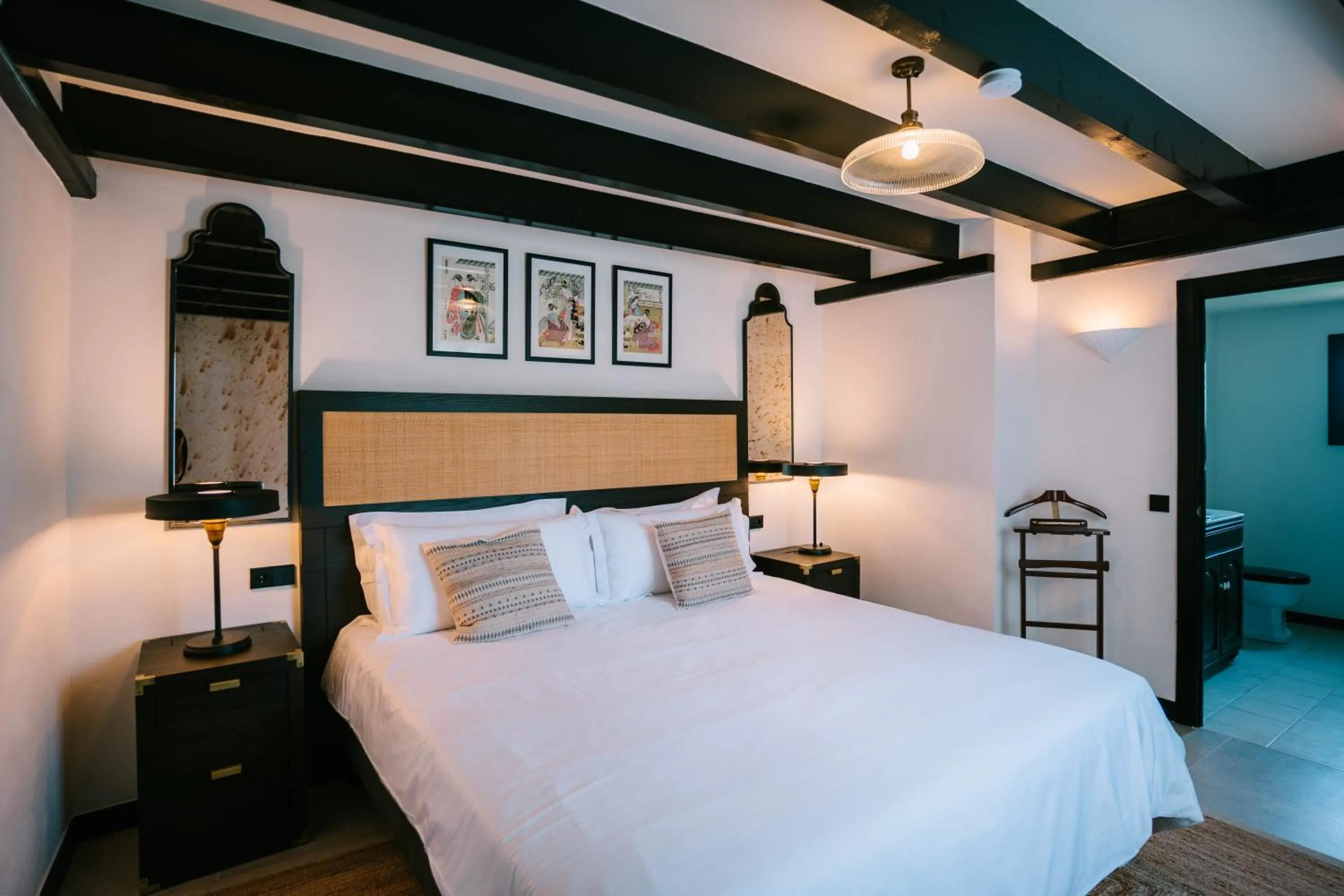 Bedroom, Bed in Hotel Son Molí Country House