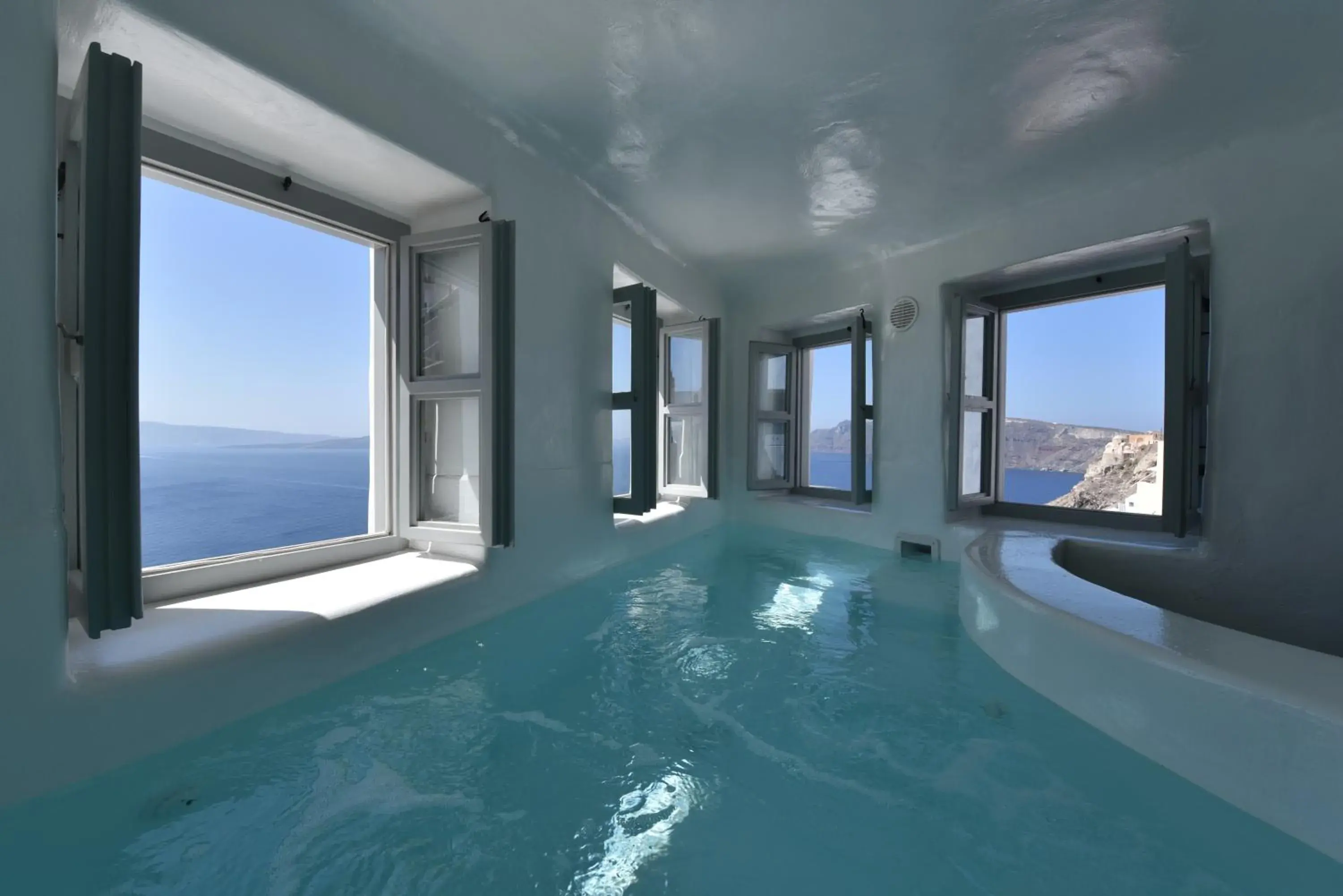 Deluxe Suite with Indoor Plunge Pool and Caldera View in Ducato di Oia - Adults Only Deluxe Suite with Indoor Plunge Pool and Caldera View in Ducato di Oia - Adults Only