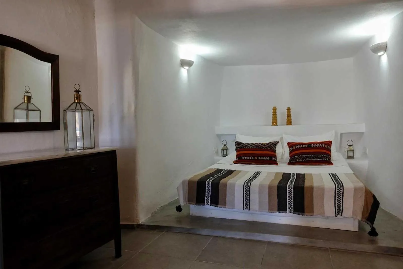 Bedroom, Bed in Ducato di Oia - Adults Only