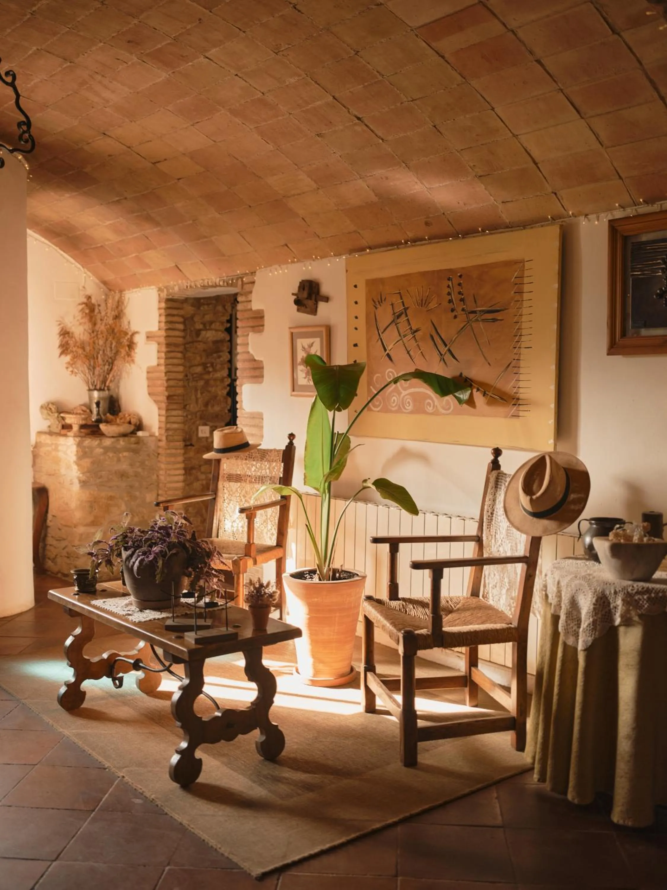 Living room in Hotel Mas Rabiol -Emporda-Only Adults-Eco Hotel