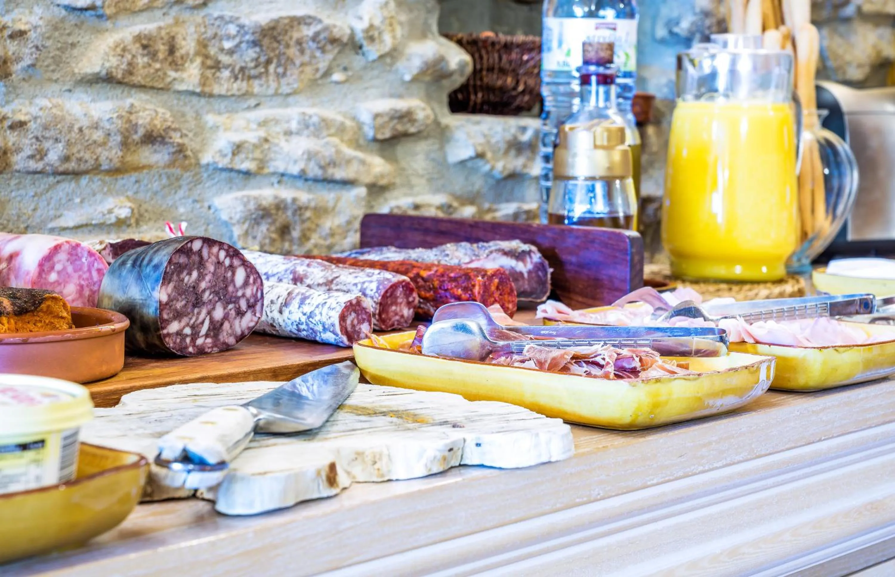 Food and drinks in Hotel Mas Rabiol -Emporda-Only Adults-Eco Hotel