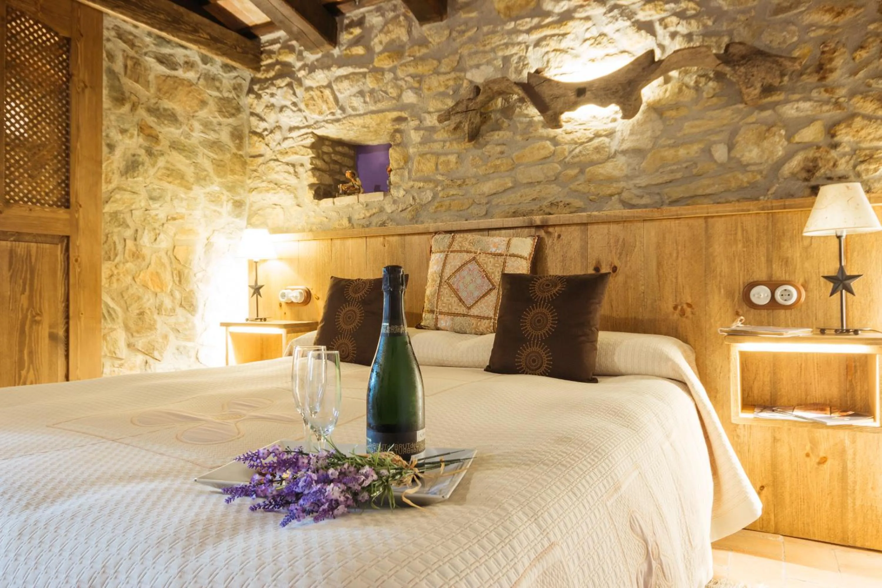 Photo of the whole room, Bed in Hotel Mas Rabiol -Emporda-Only Adults-Eco Hotel