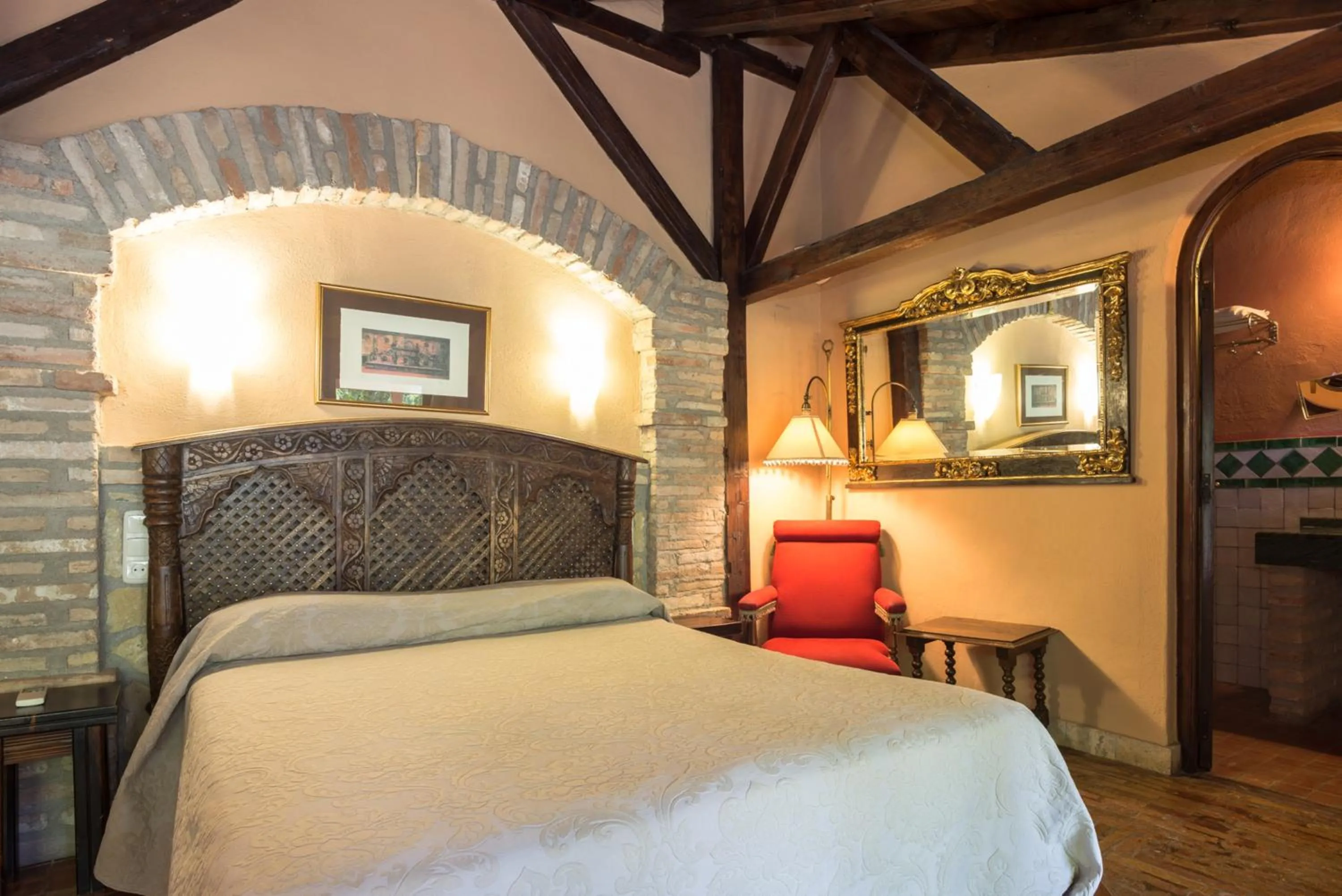 Bed in Hotel América