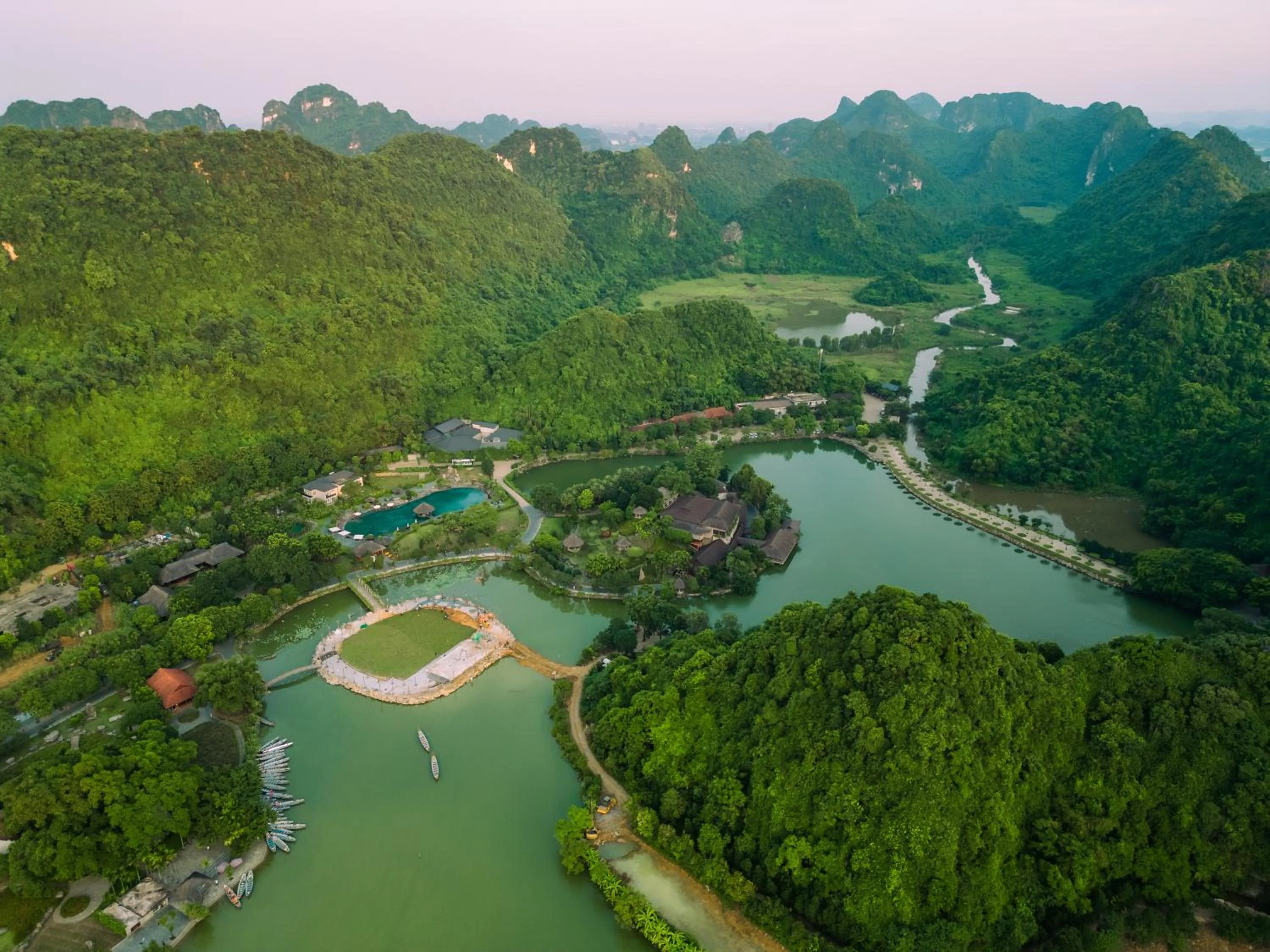 Natural landscape in Thung Nham Resort
