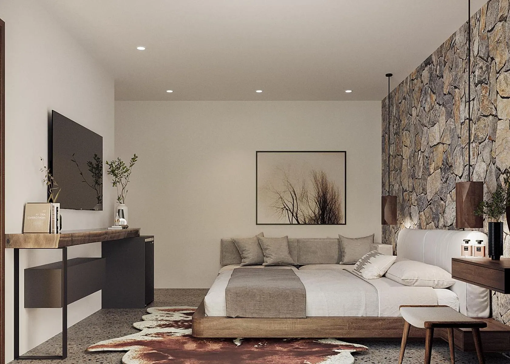 Bedroom, Bed in Thung Nham Resort