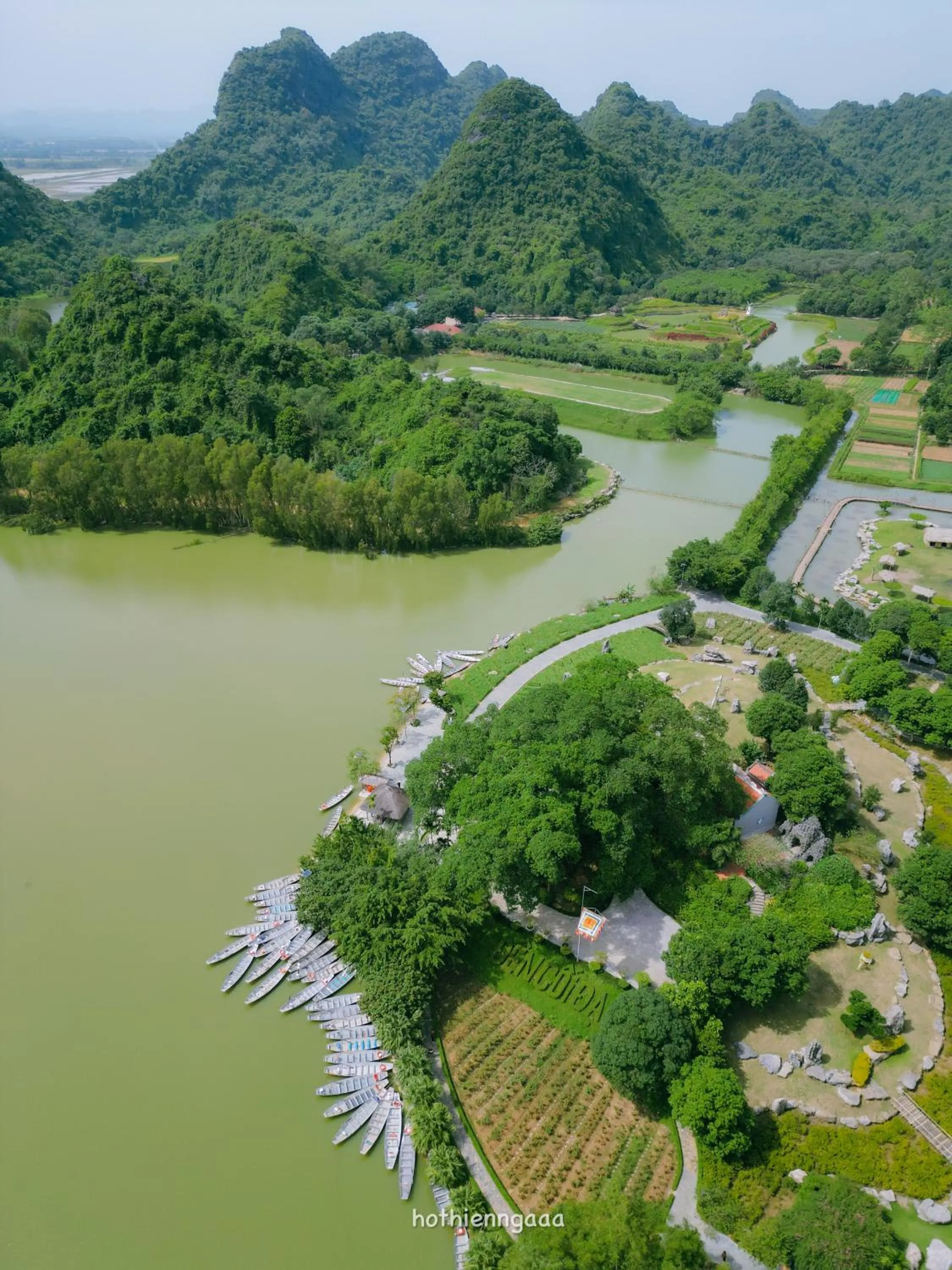 Bird's eye view in Thung Nham Resort