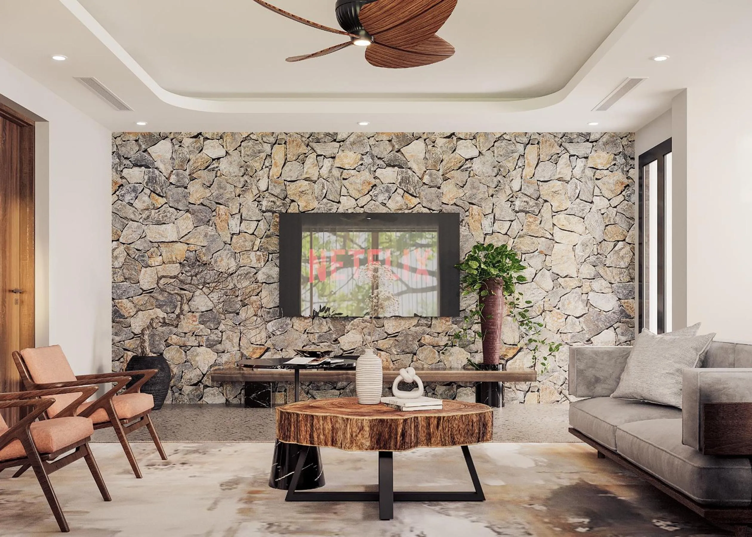 Living room in Thung Nham Resort