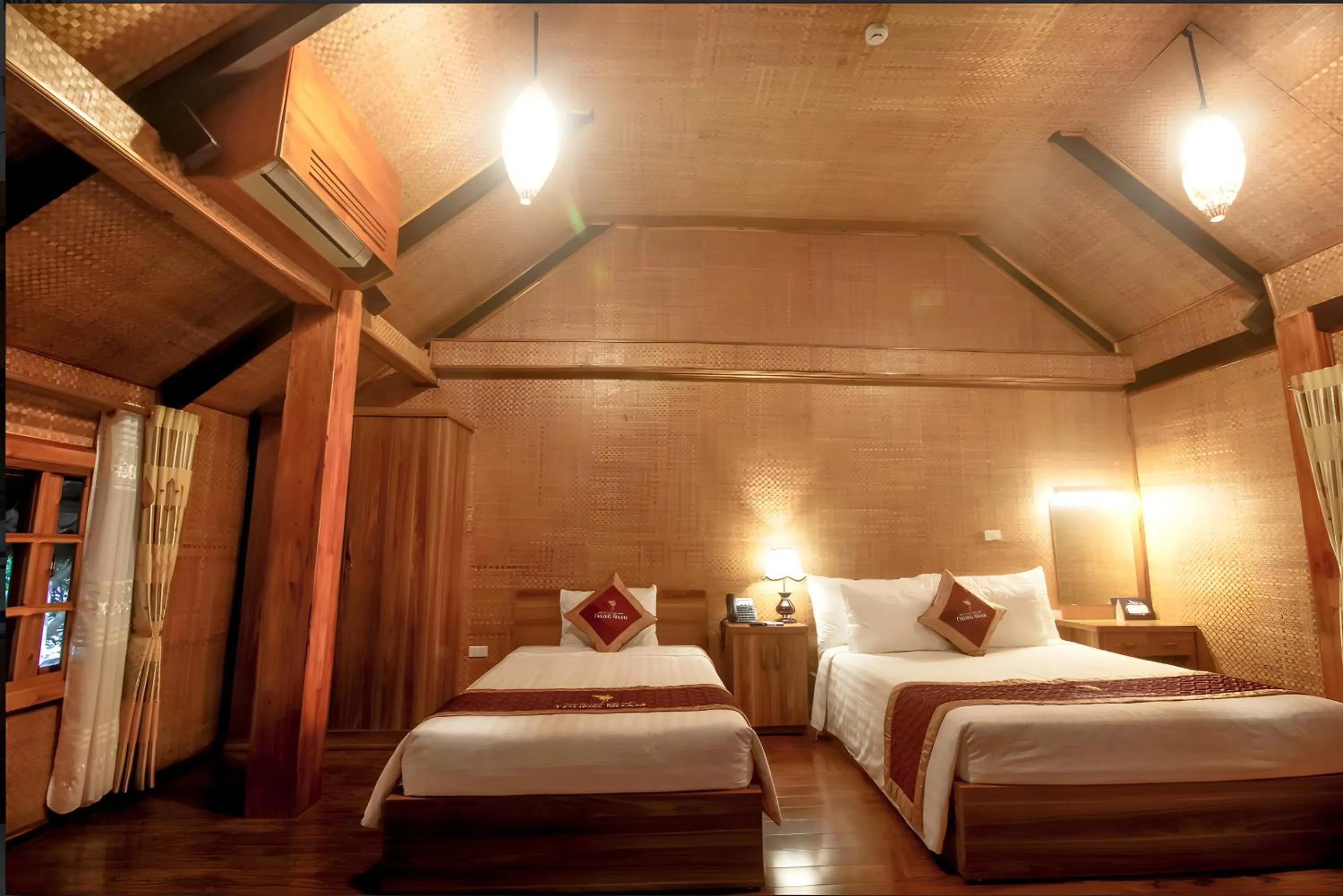 Bedroom, Bed in Thung Nham Resort
