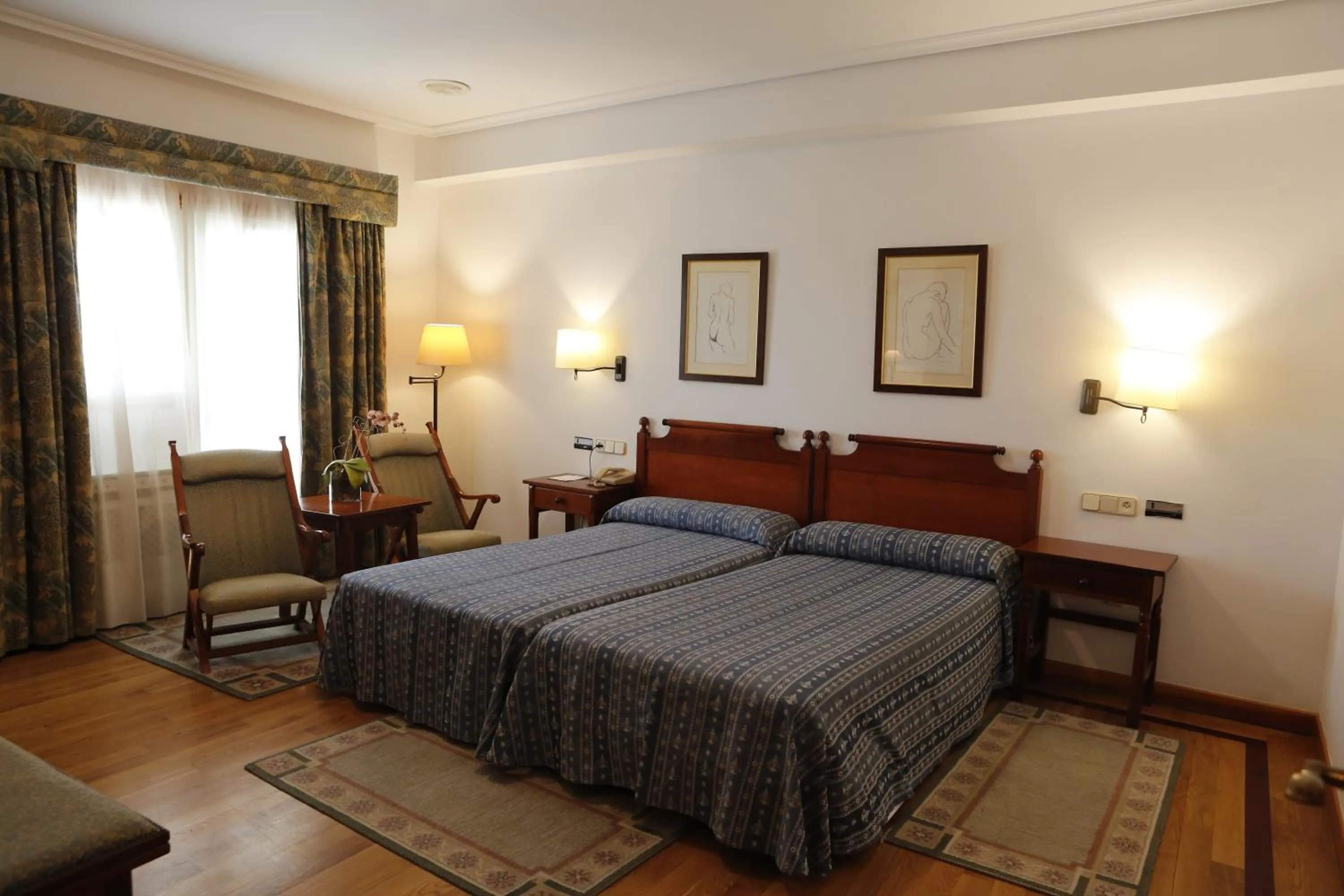 Bed in Pousada de Portomarín