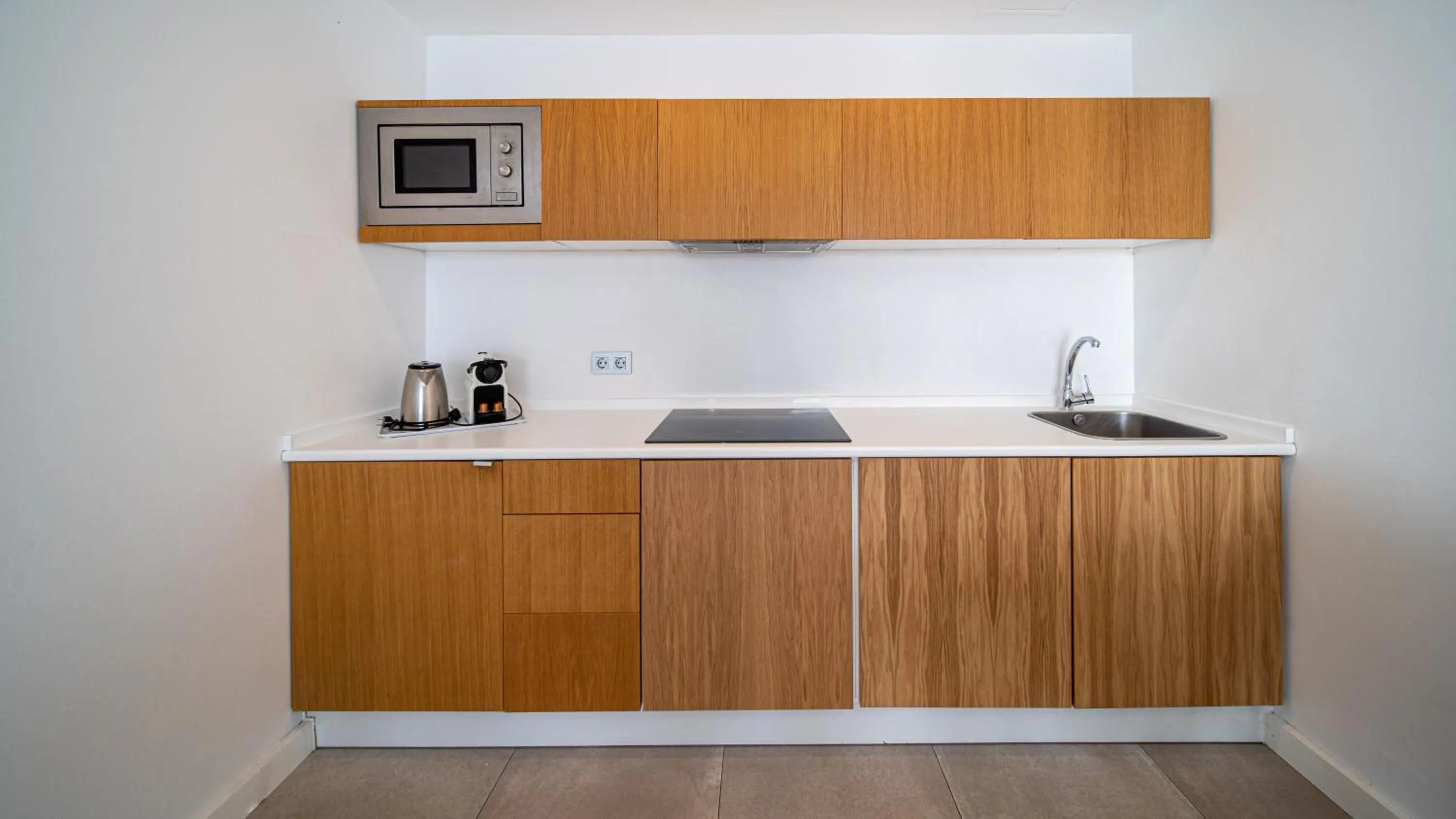 Kitchen or kitchenette in Guinate Club Apartamentos