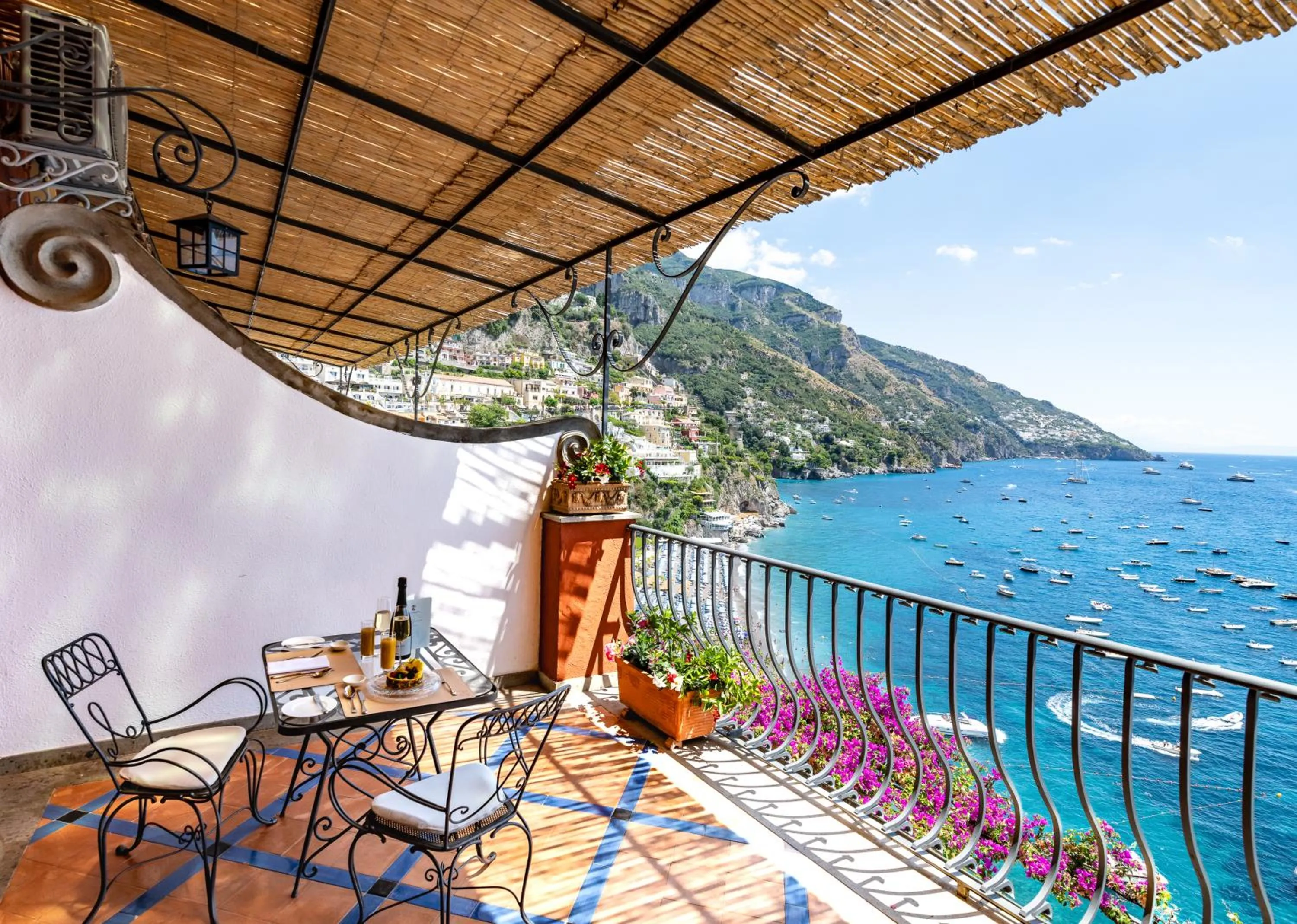 Balcony/Terrace in Albergo Miramare Positano