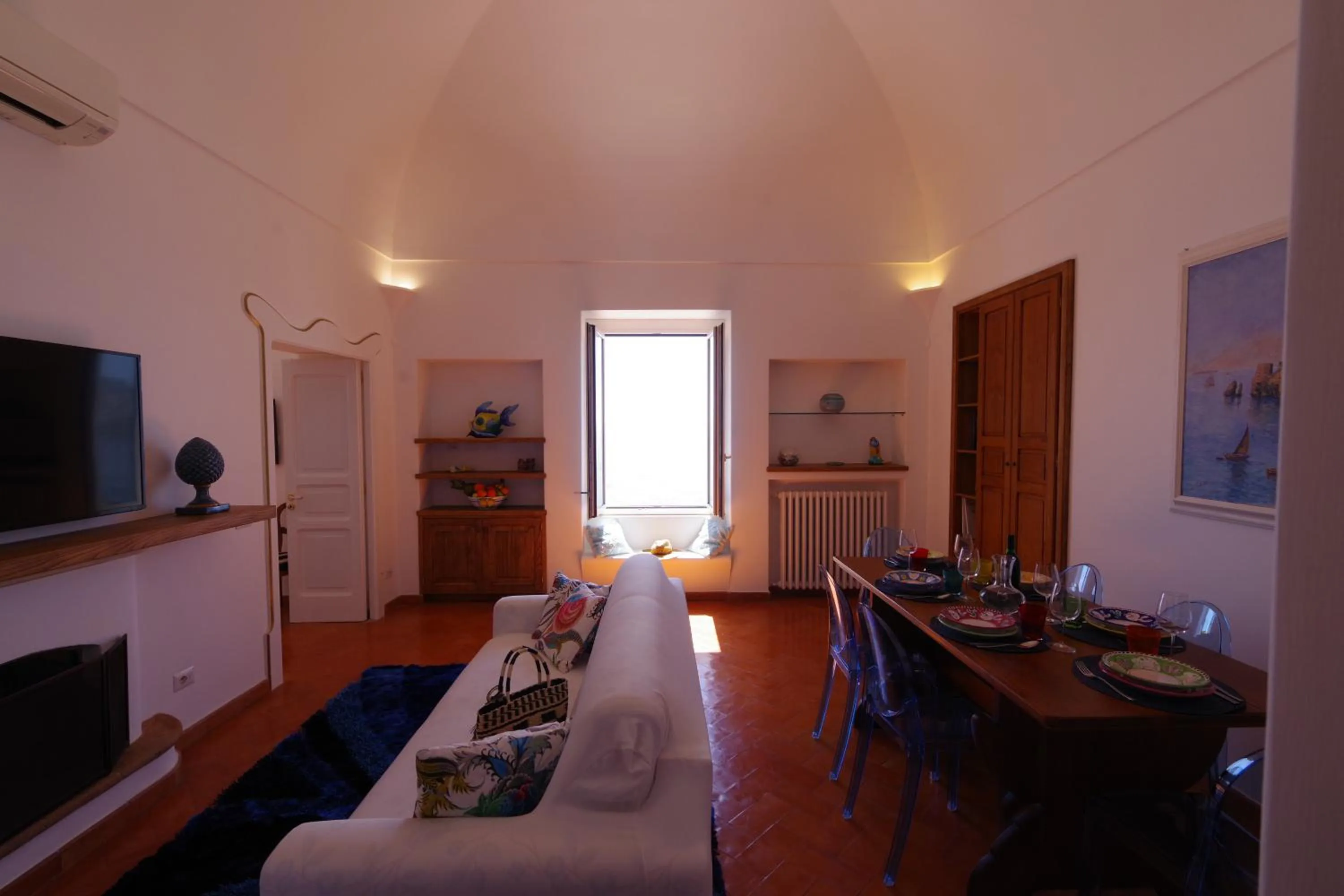 Living room in Albergo Miramare Positano