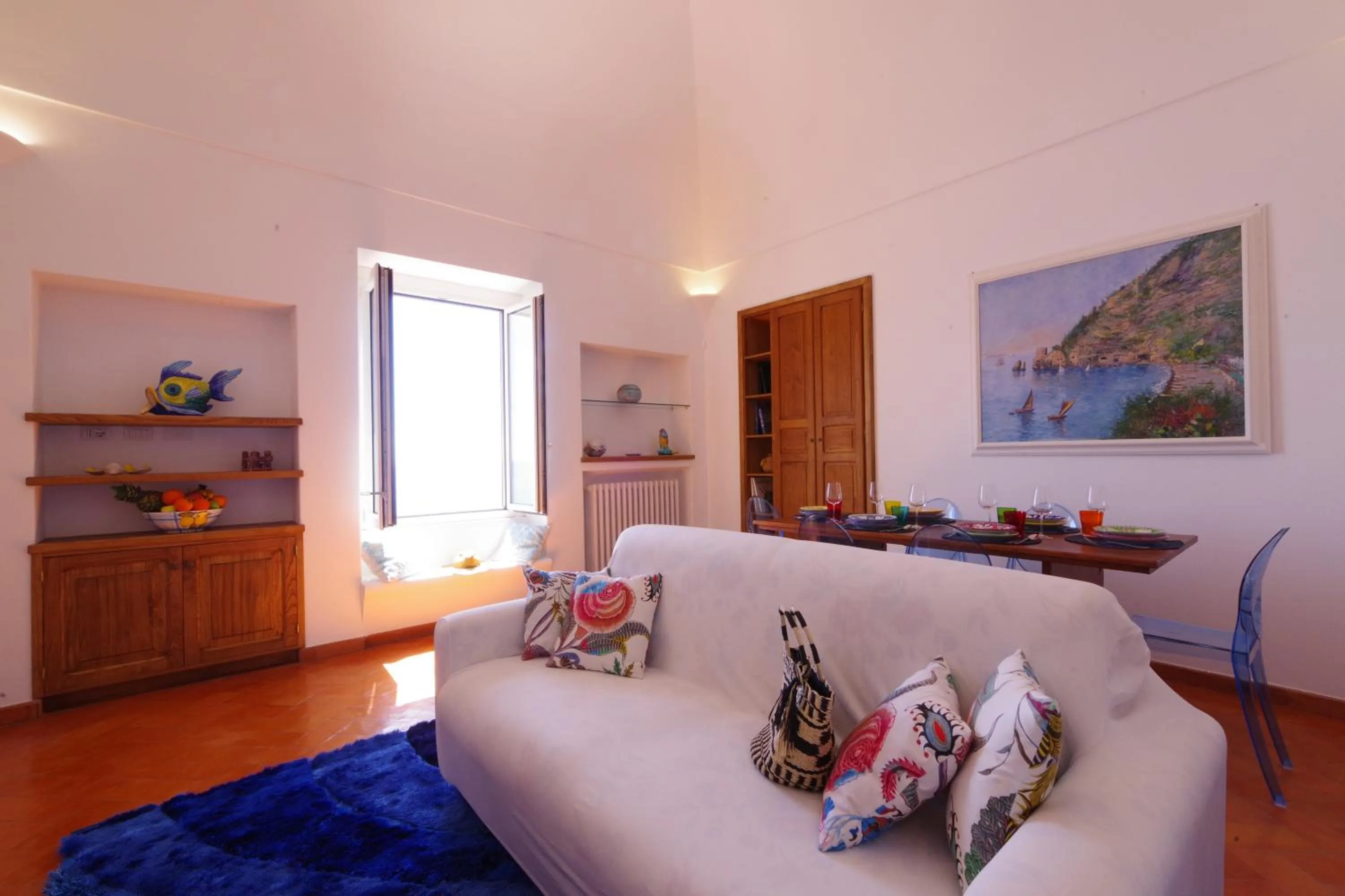 Living room in Albergo Miramare Positano