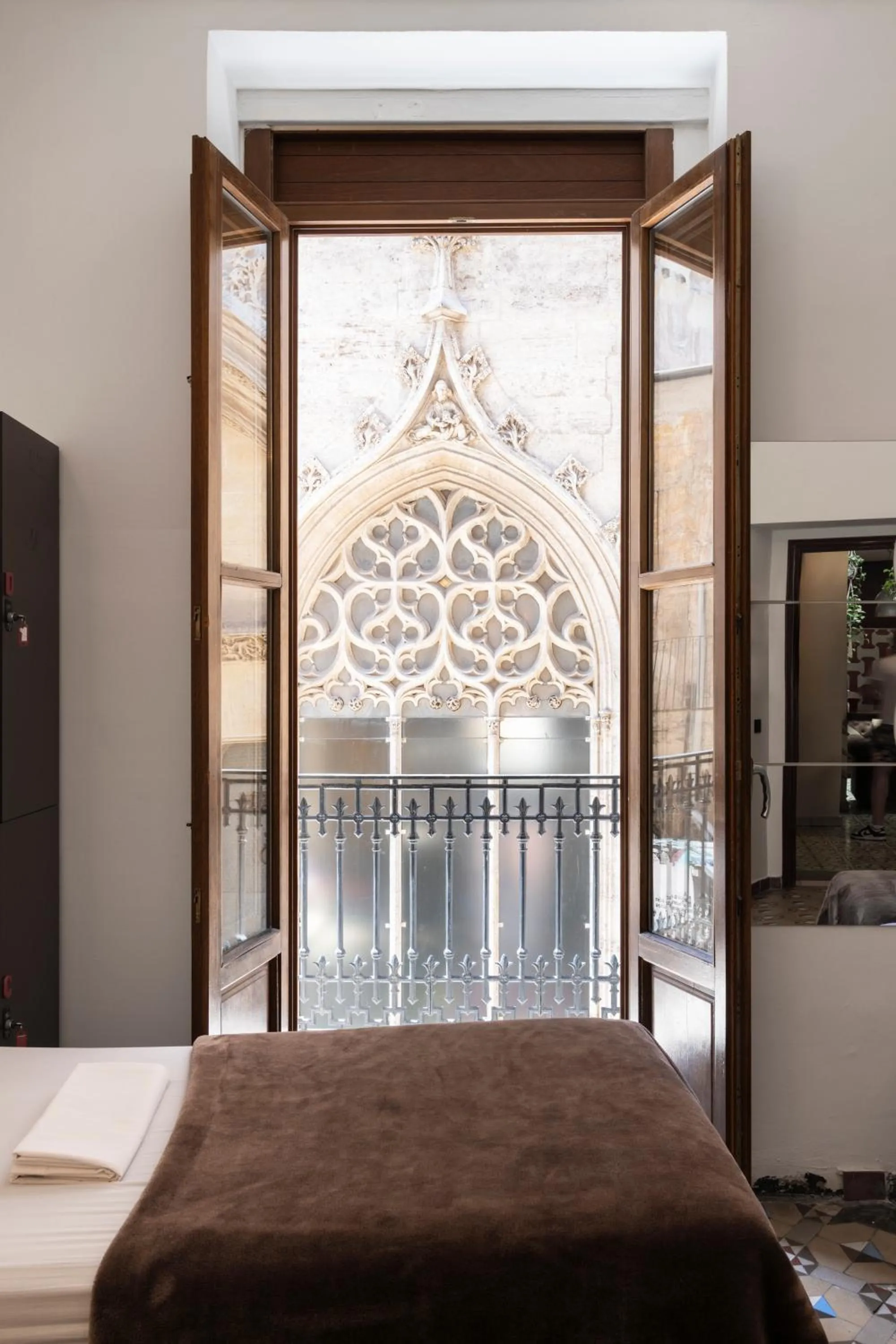 Balcony/Terrace, Bed in Home Youth Hostel by Feetup Hostels