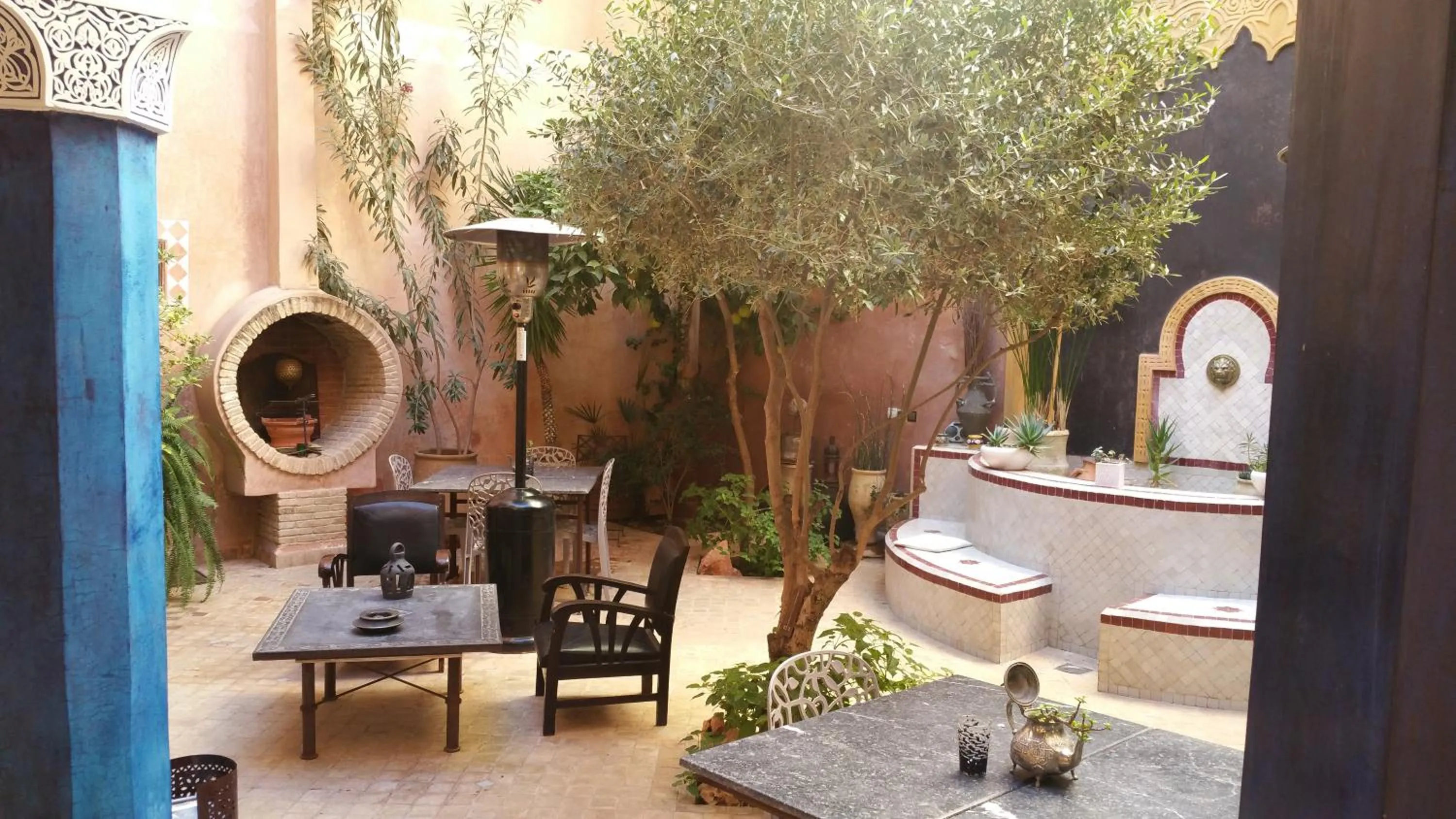 Garden view in Les Bains de Fez Tara