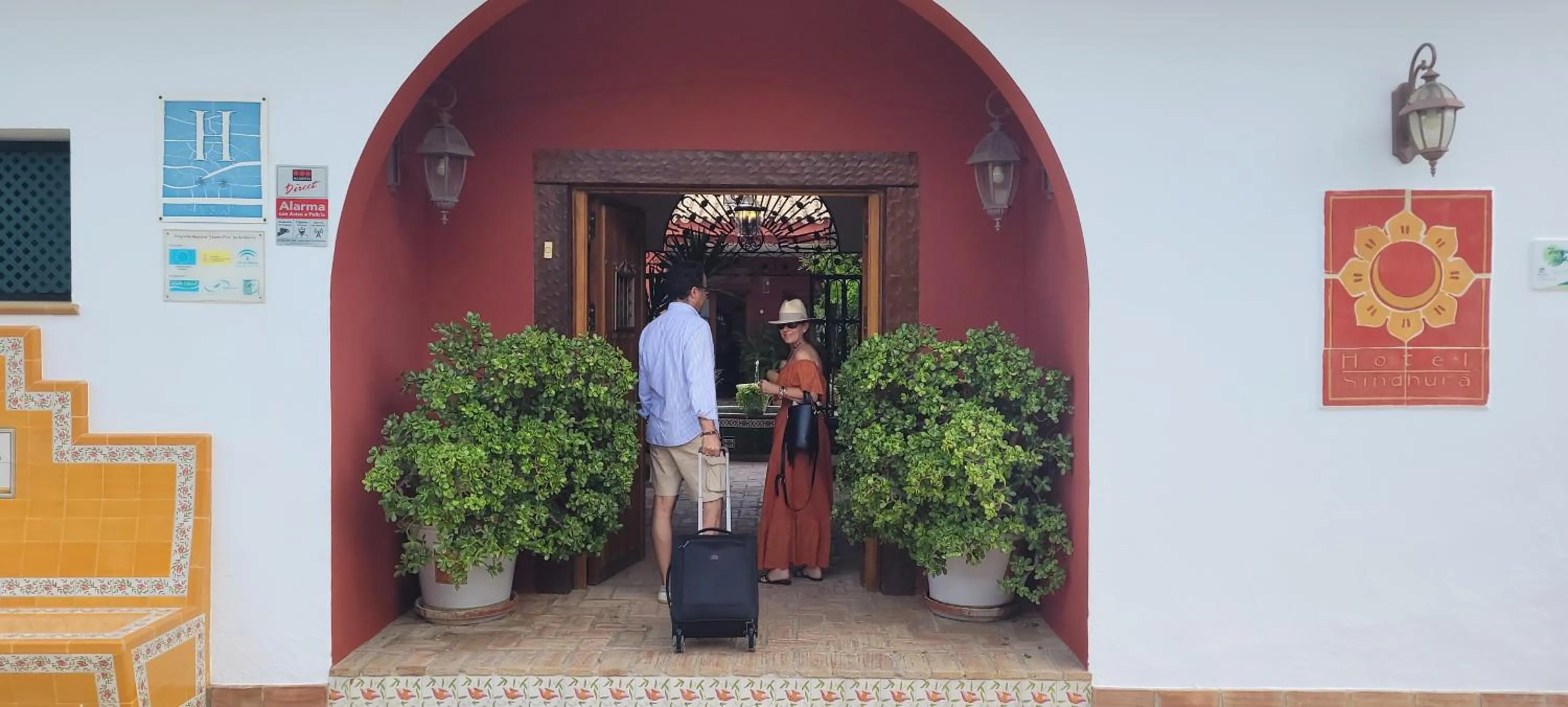 Facade/entrance in Hotel Sindhura