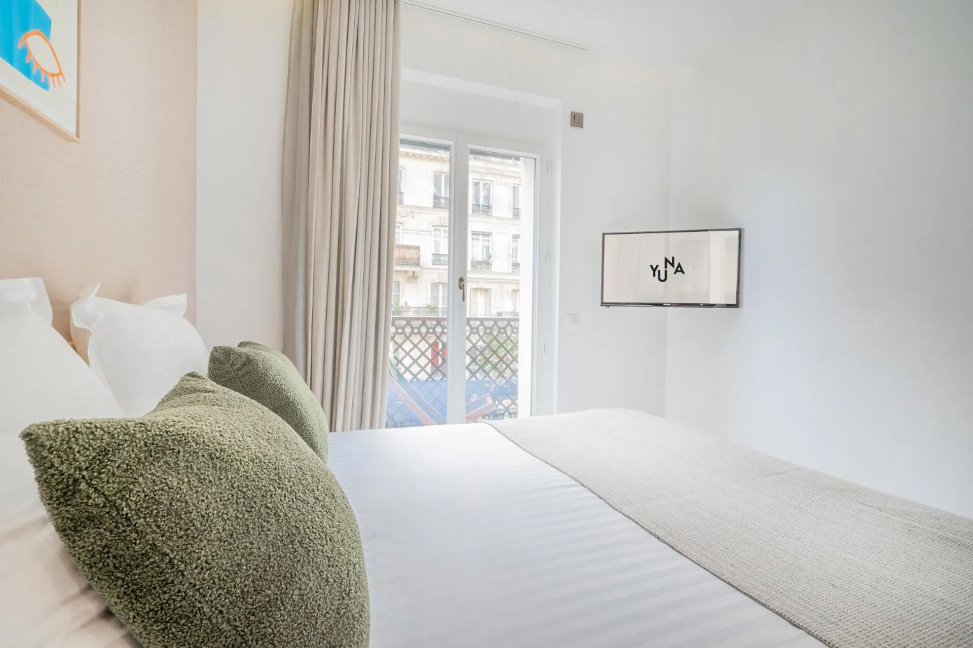 Bedroom, Bed in Yuna Les Halles - Serviced Apartments