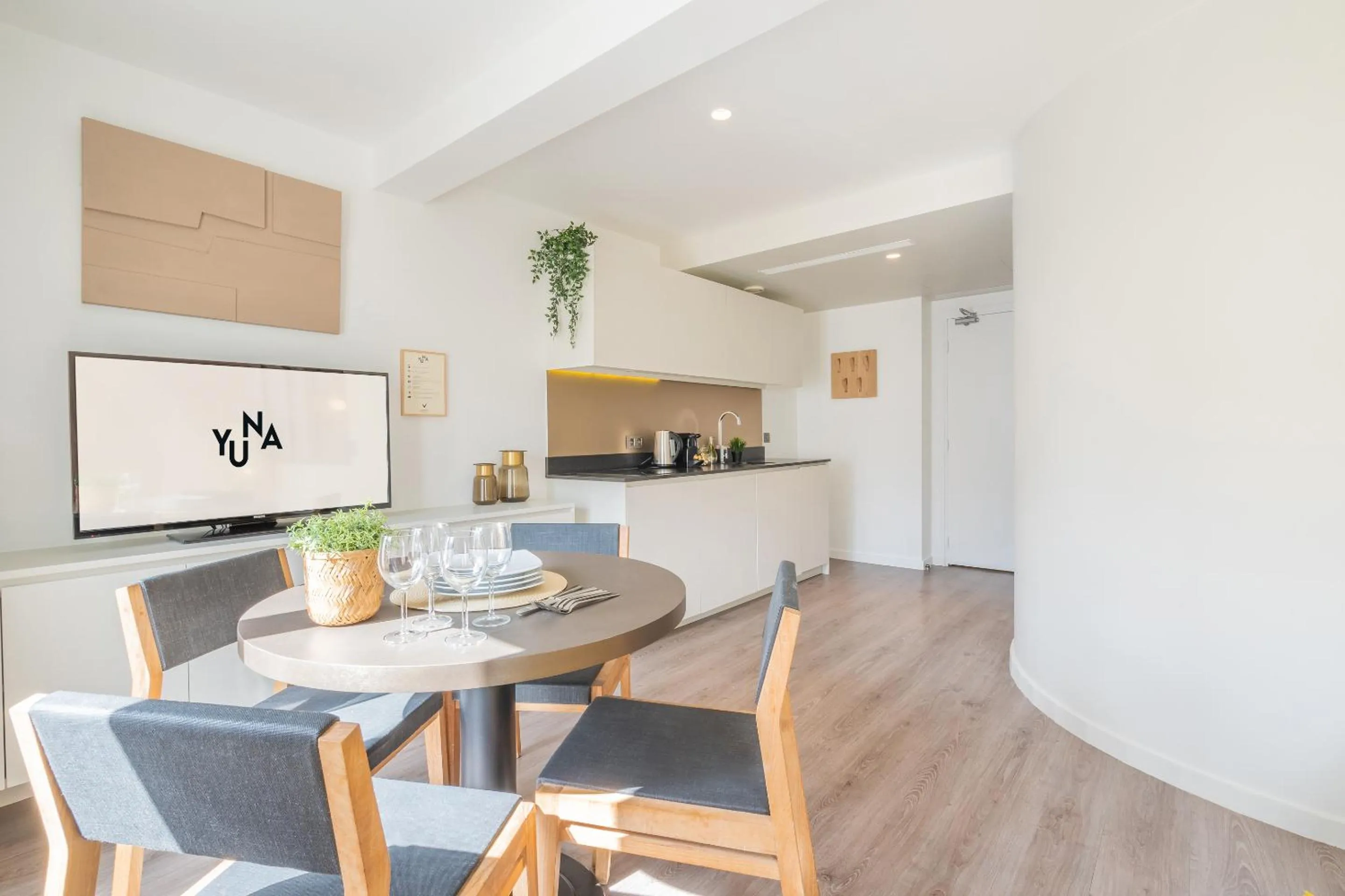 Living room in Yuna Les Halles - Serviced Apartments