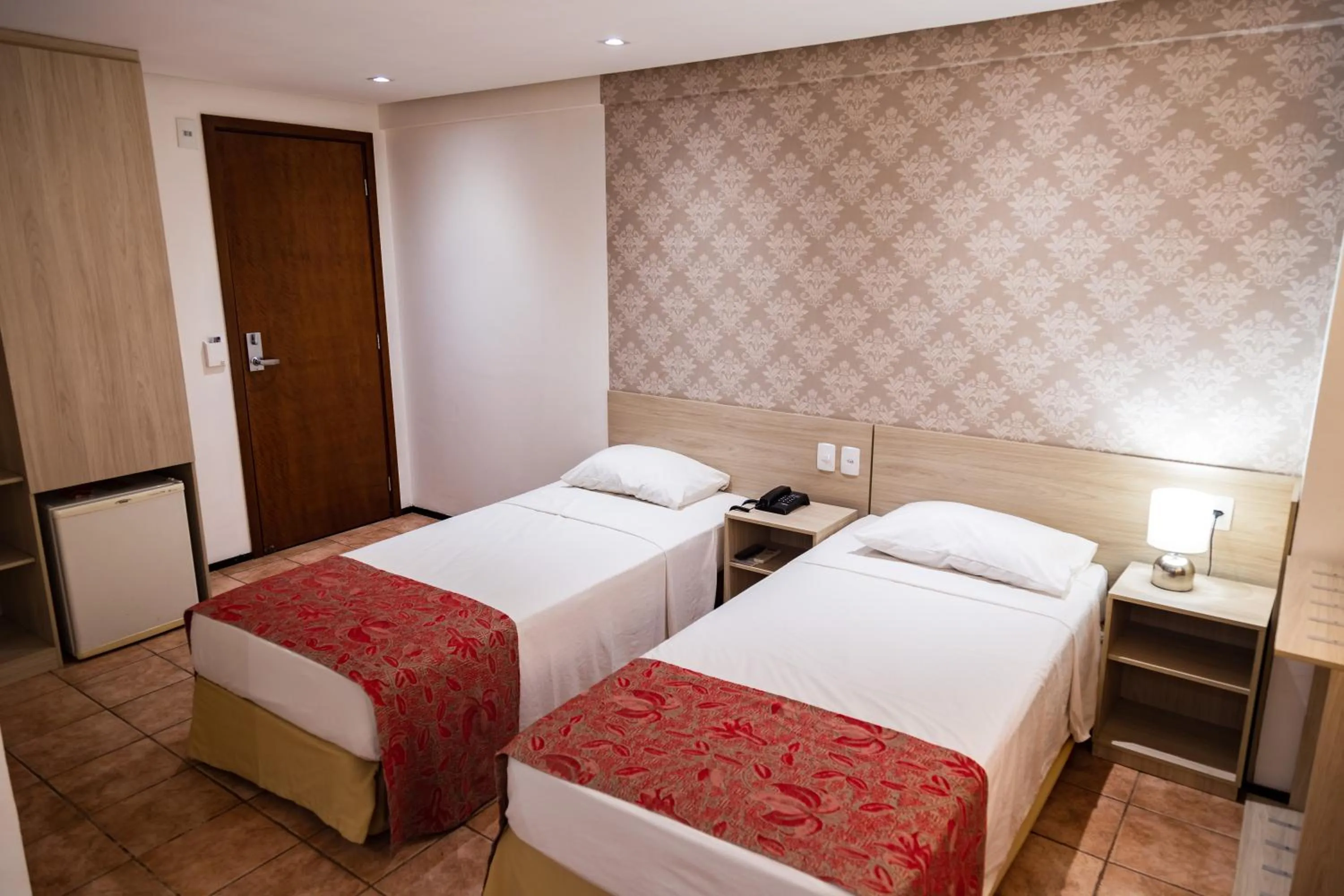 Bed in Plaza Praia Suítes